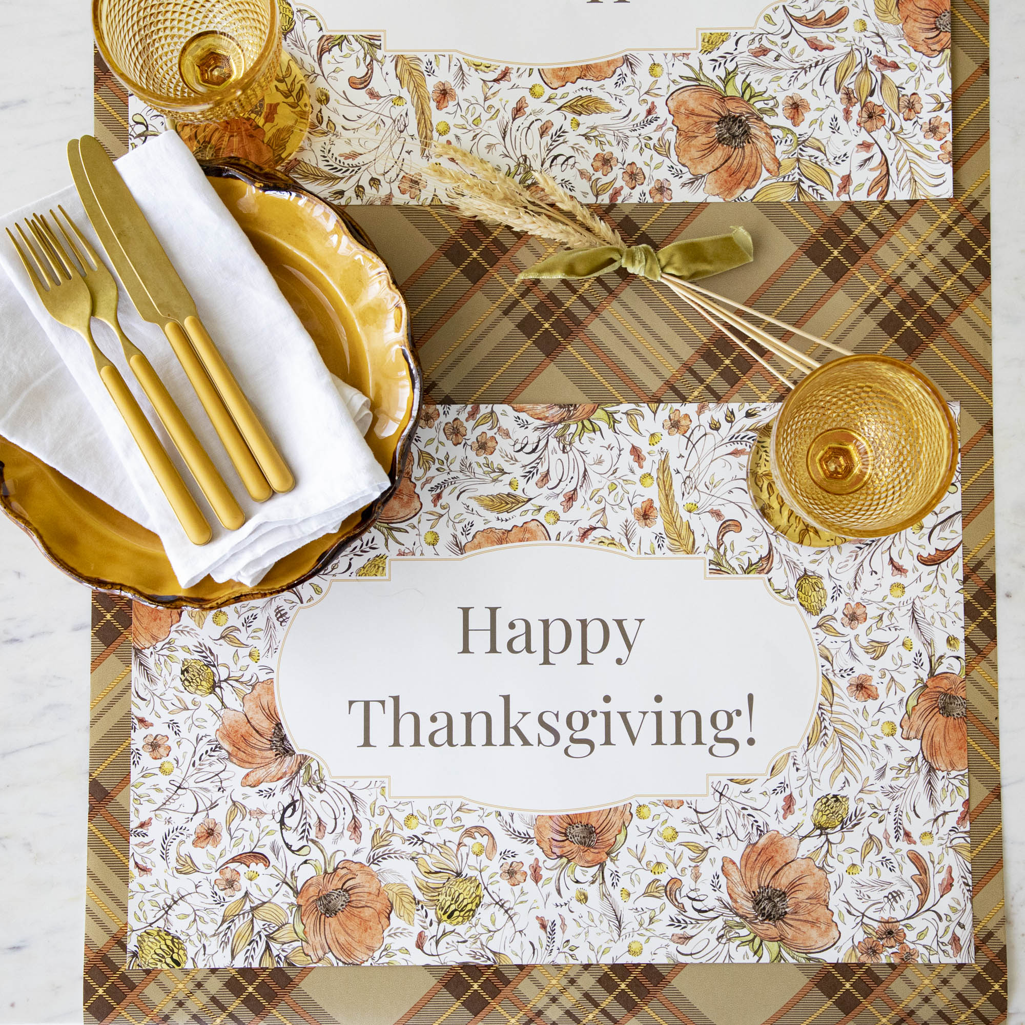 Custom Fall-Themed Placemat for Dining Table Decor - Perfect for Thanksgiving, Autumn Parties & Seasonal Home Decor