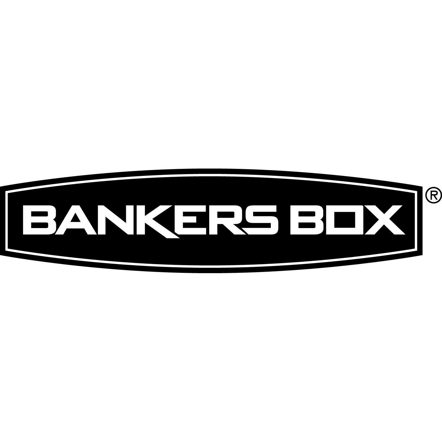 Bankers Box 12775 R-Kive Storage Box - Letter/Legal Size File Organizer with Locking Lift-Off Lid, Kraft/Green, 12-Pack - Perfect for Office Document Storage & Home Organization