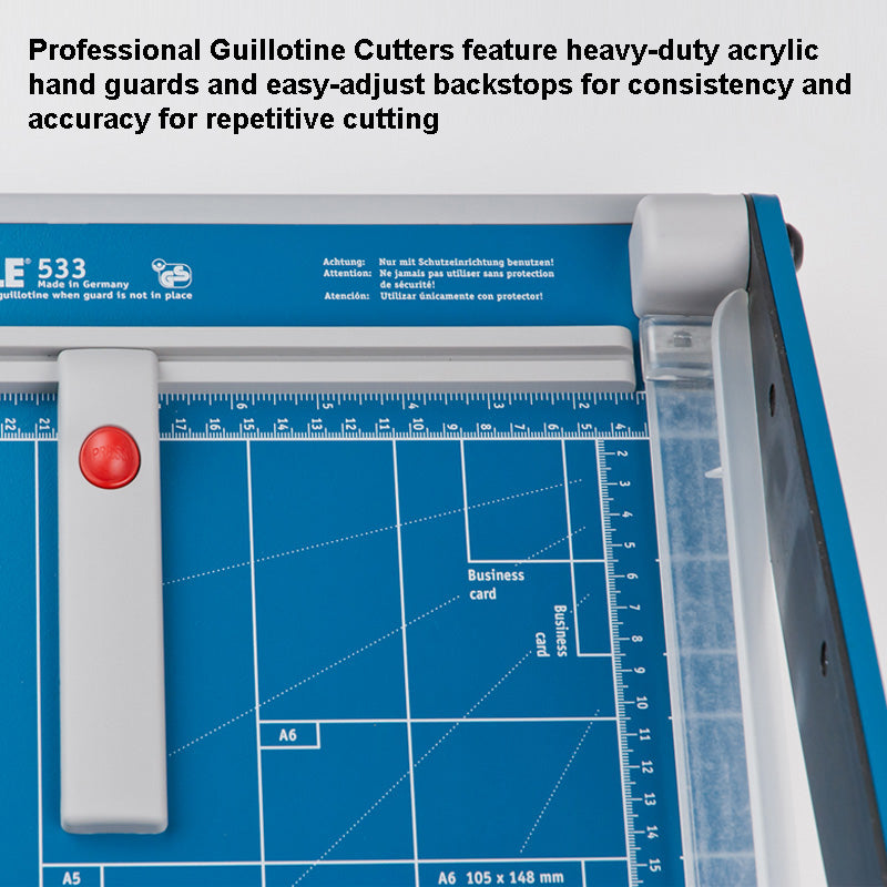 Professional Guillotine Paper Cutter 18 Inch - Heavy Duty Trimmer for Office, School & Crafting - Perfect for Cutting Cardstock, Photos & Documents