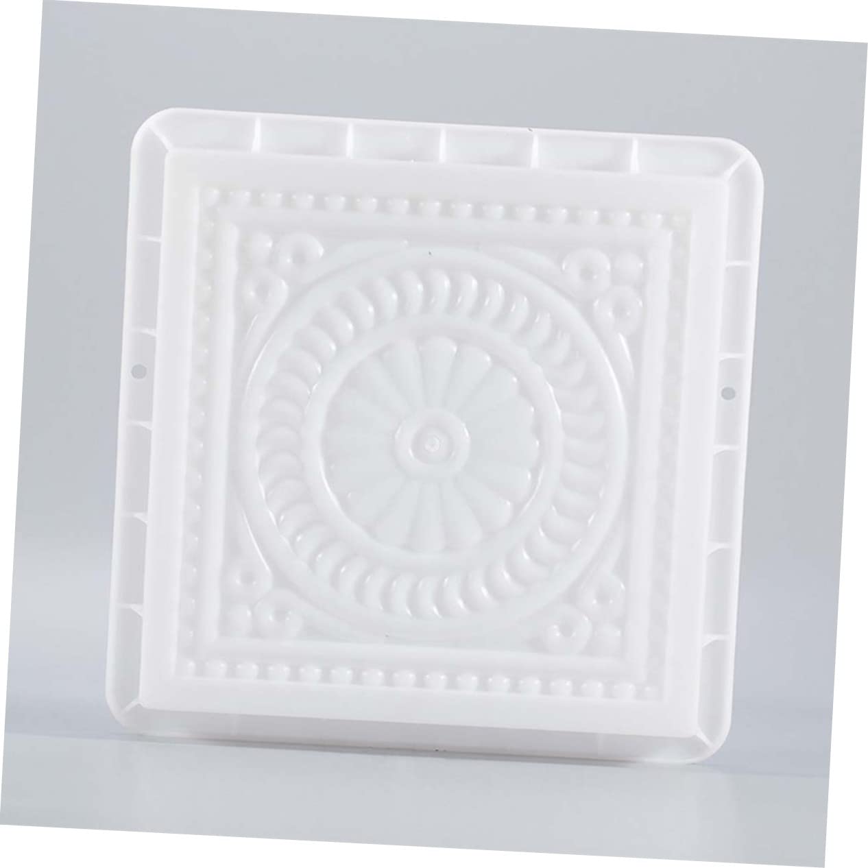 Kisangel Cpavement Mold - Concrete Stepping Stone Molds & Paver Molds for DIY Garden Path - White Antique Brick Design - Perfect for Patio, Walkway, and Landscape Decoration