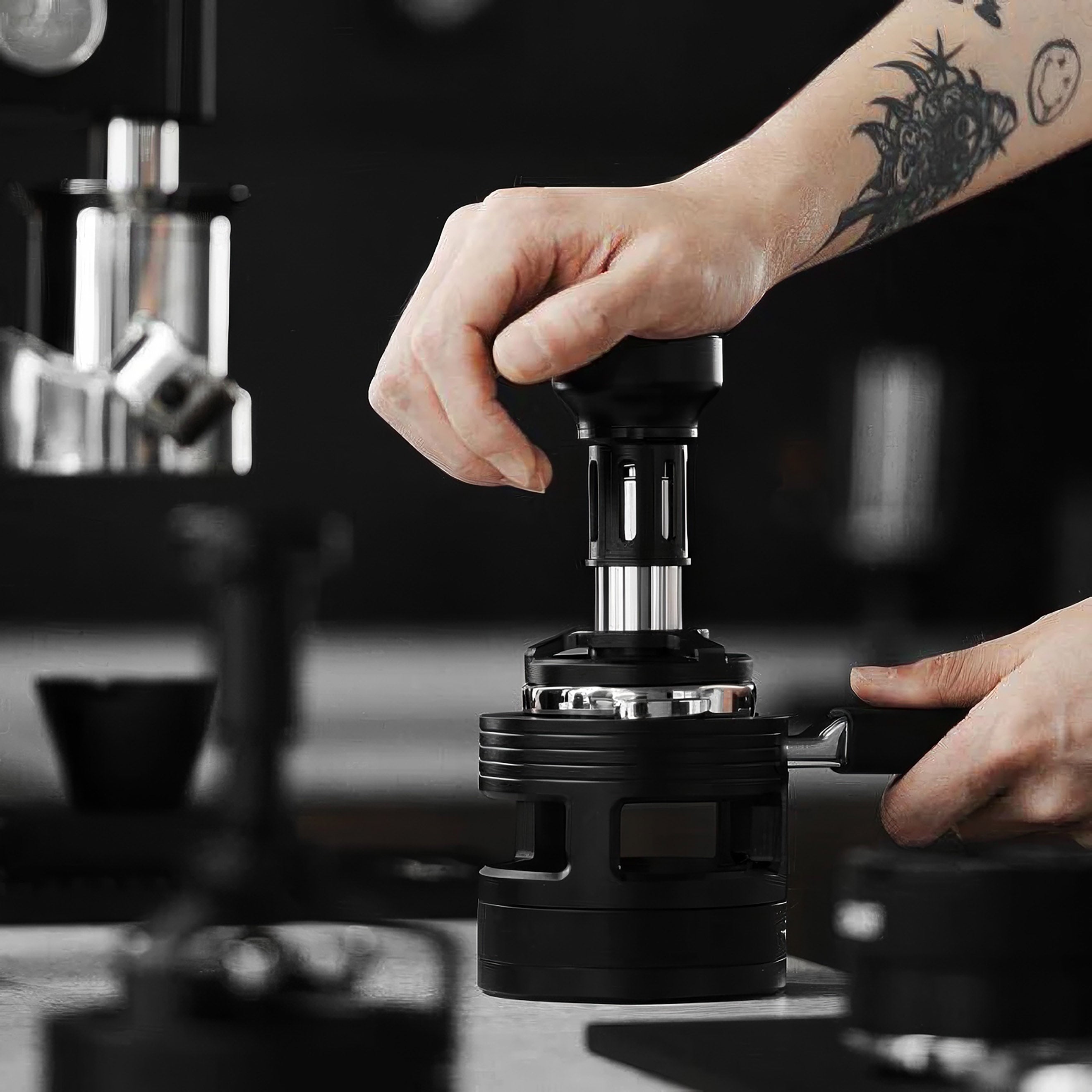 Premium Espresso Tamper - MHW 3BOMBER Professional Coffee Press for Baristas & Home Brewing | Perfect for Espresso Machines & Coffee Shops