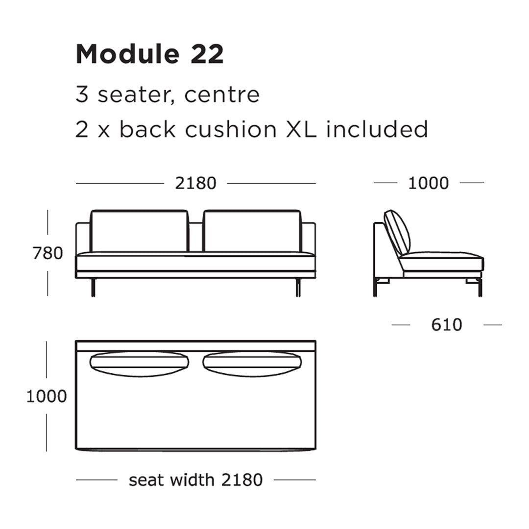 Modular Sofa Edge V2 - 17 to 24 Seating Configurations for Living Room, Lounge & Office Spaces