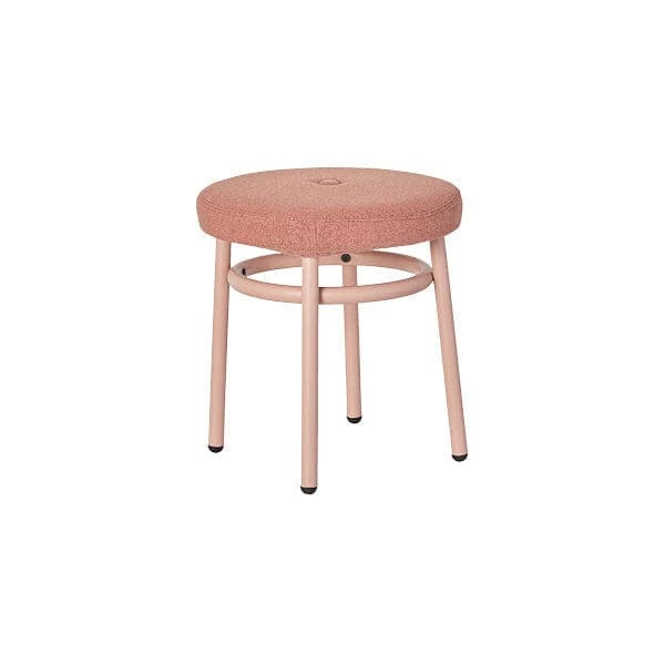 Chill Stool Rose Blush - Adjustable Height Bar Stool with Cushion for Kitchen Island, Breakfast Nook & Home Decor
