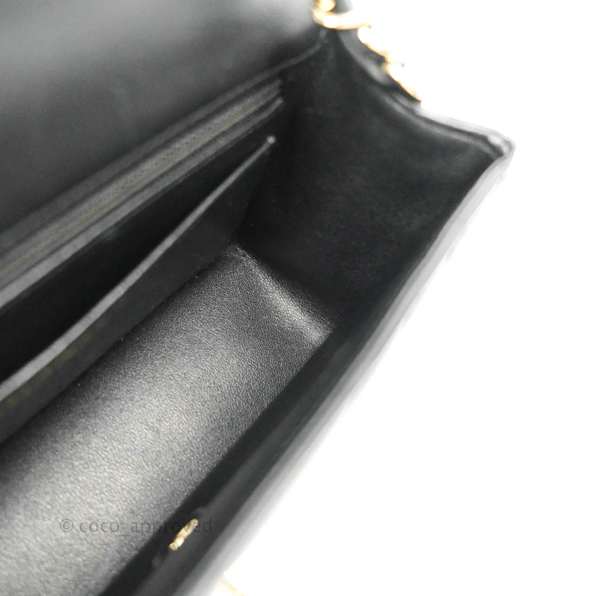 Chanel Chevron Mini Rectangular Flap Bag in Black Lambskin with Gold Hardware - Luxury Crossbody Purse for Women, Perfect for Evening Events & Date Nights