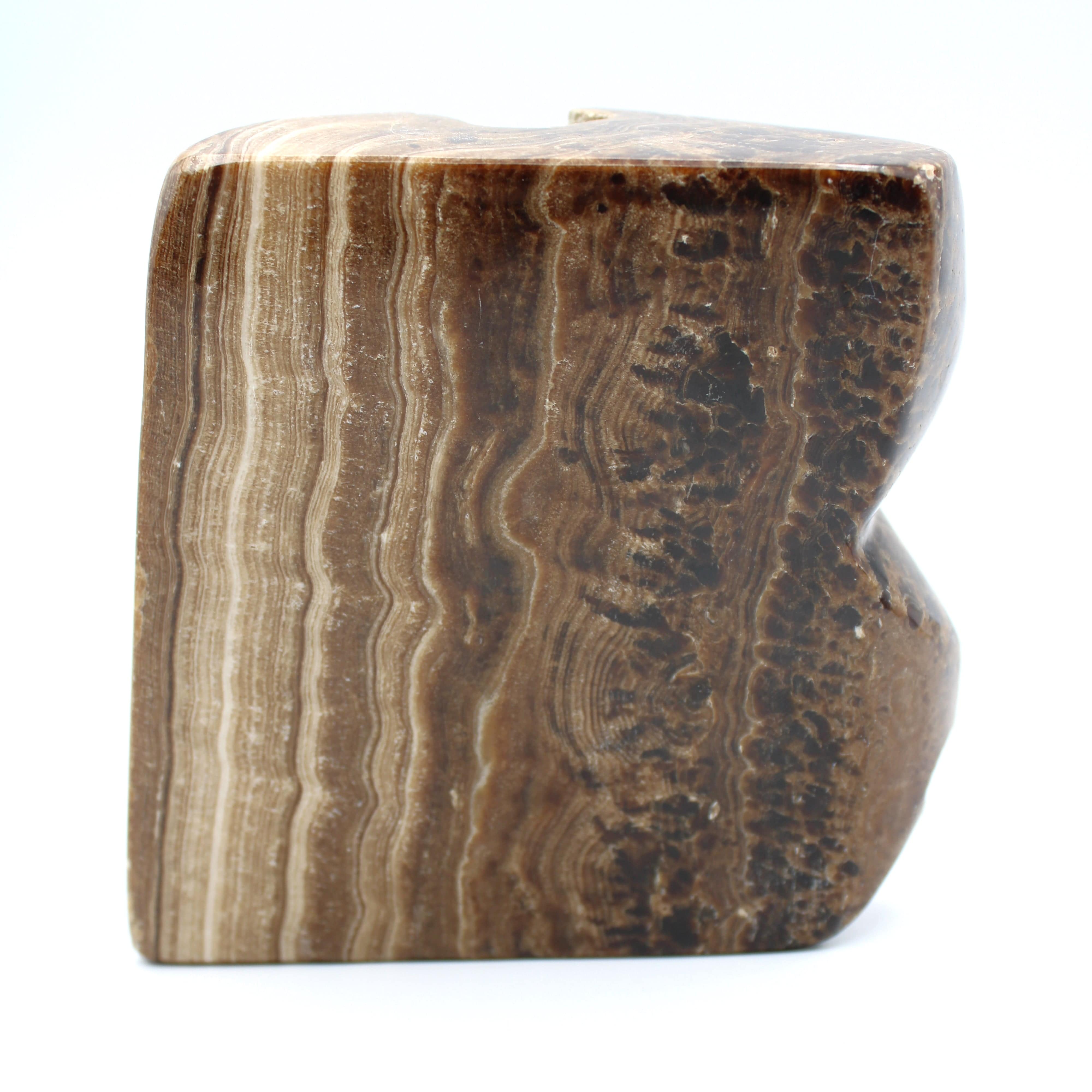 Natural Brown Onyx Free Form Stone - Healing Crystal for Meditation, Yoga & Home Decor | Raw Onyx Slab for Spiritual Energy & Chakra Balancing