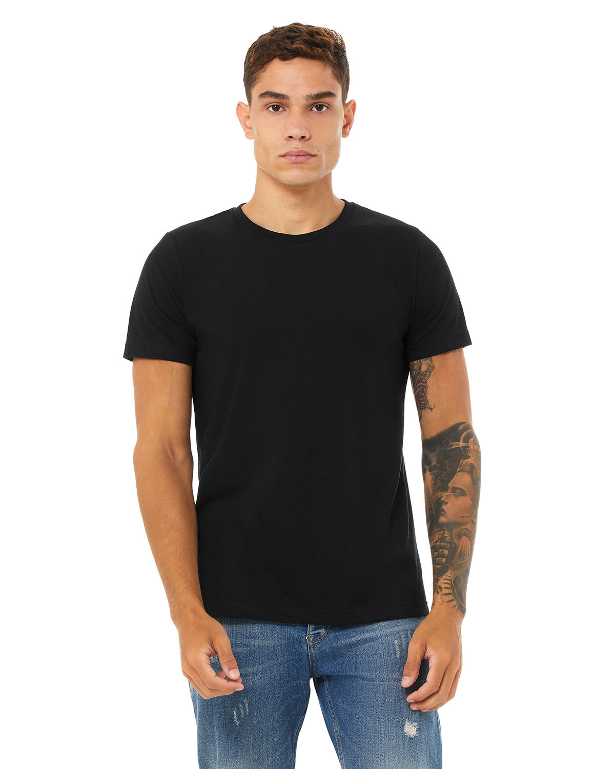 Bella + Canvas 3001CVC Unisex Heather CVC Crew Neck T-Shirt - Soft Cotton Blend Tee for Men & Women - Perfect for Casual Wear, Screen Printing & Everyday Outfits