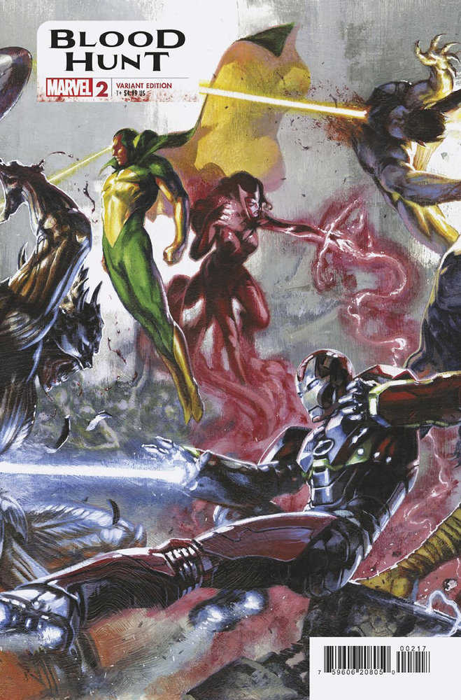 Blood Hunt #2 Gabriele Dell'Otto Connecting Variant Cover Comic Book - Marvel Superhero Action, Collectible Edition for Comic Fans & Investors | Perfect for Display, Gifts, and Comic Book Collections