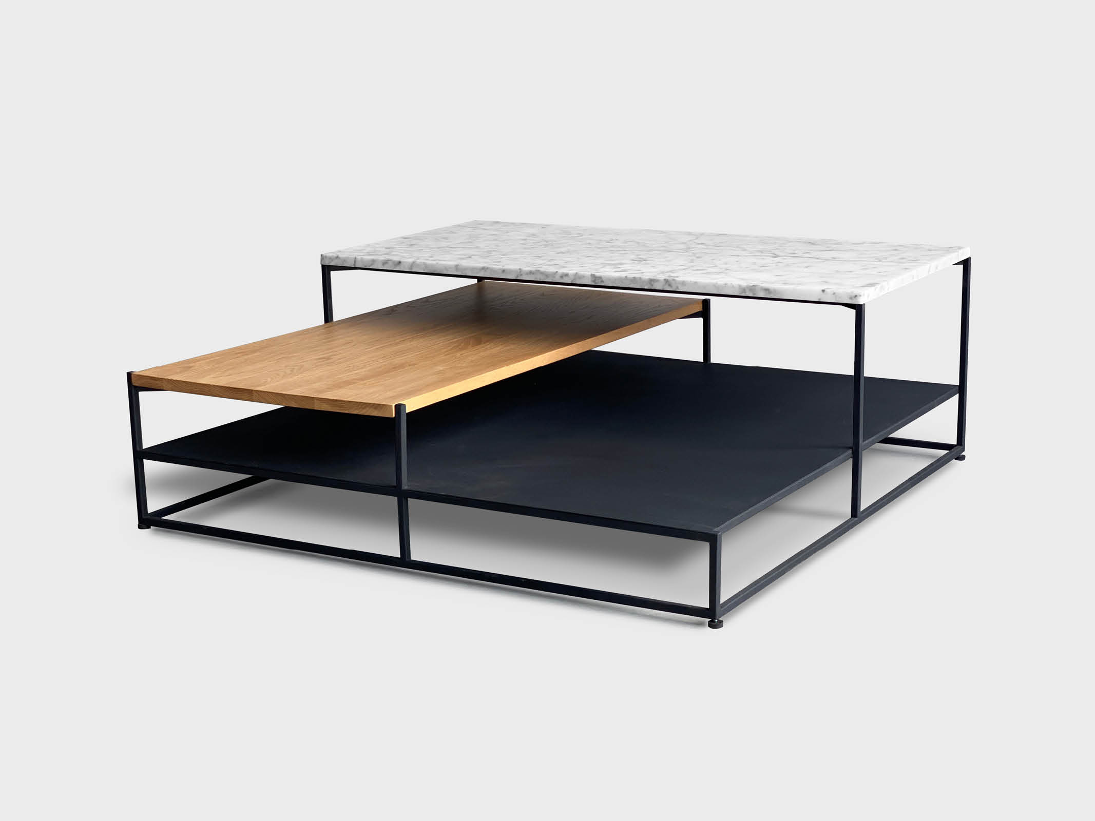 Modern Podium Coffee Table - Mid-Century Style Lift Top Living Room Furniture for Home Decor, Office & Lounge Use