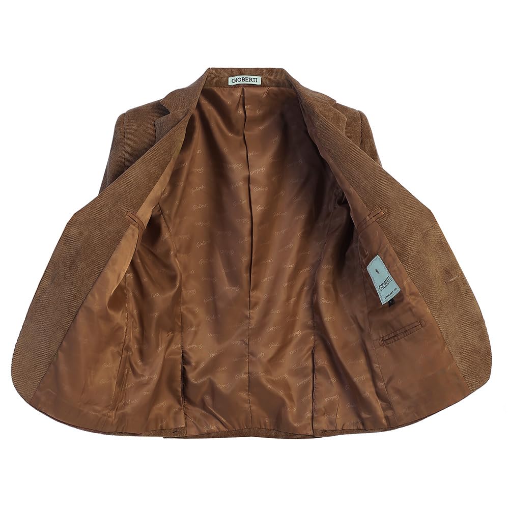 Gioberti Kids & Boys Corduroy Blazer Jacket - Stylish Formal Wear for School, Weddings & Special Occasions