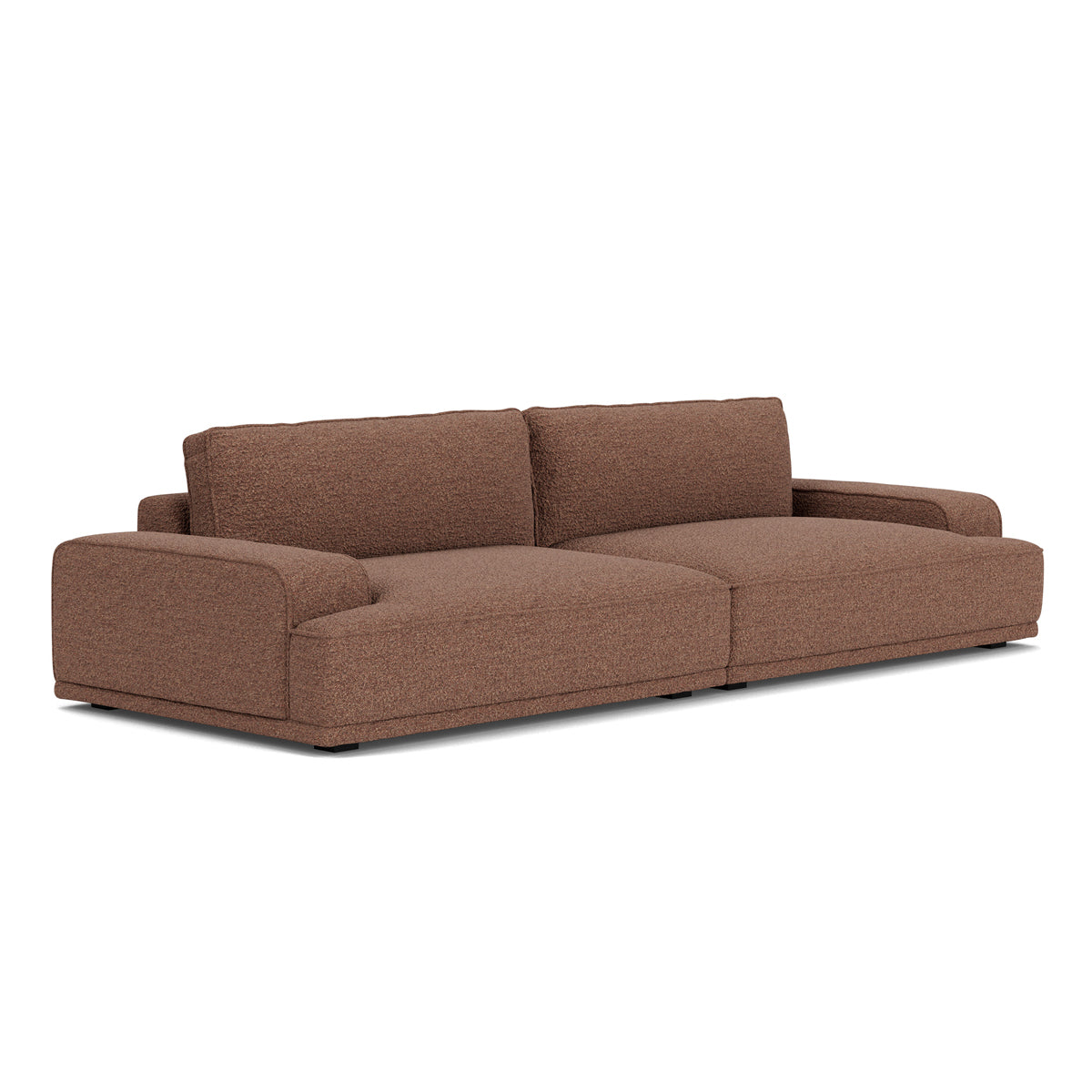 Leonora Boucle 3.5 Seater Sofa - Modern Upholstered Sectional Couch for Living Room | Soft Chenille Fabric | Comfortable Lounge Furniture for Home & Office