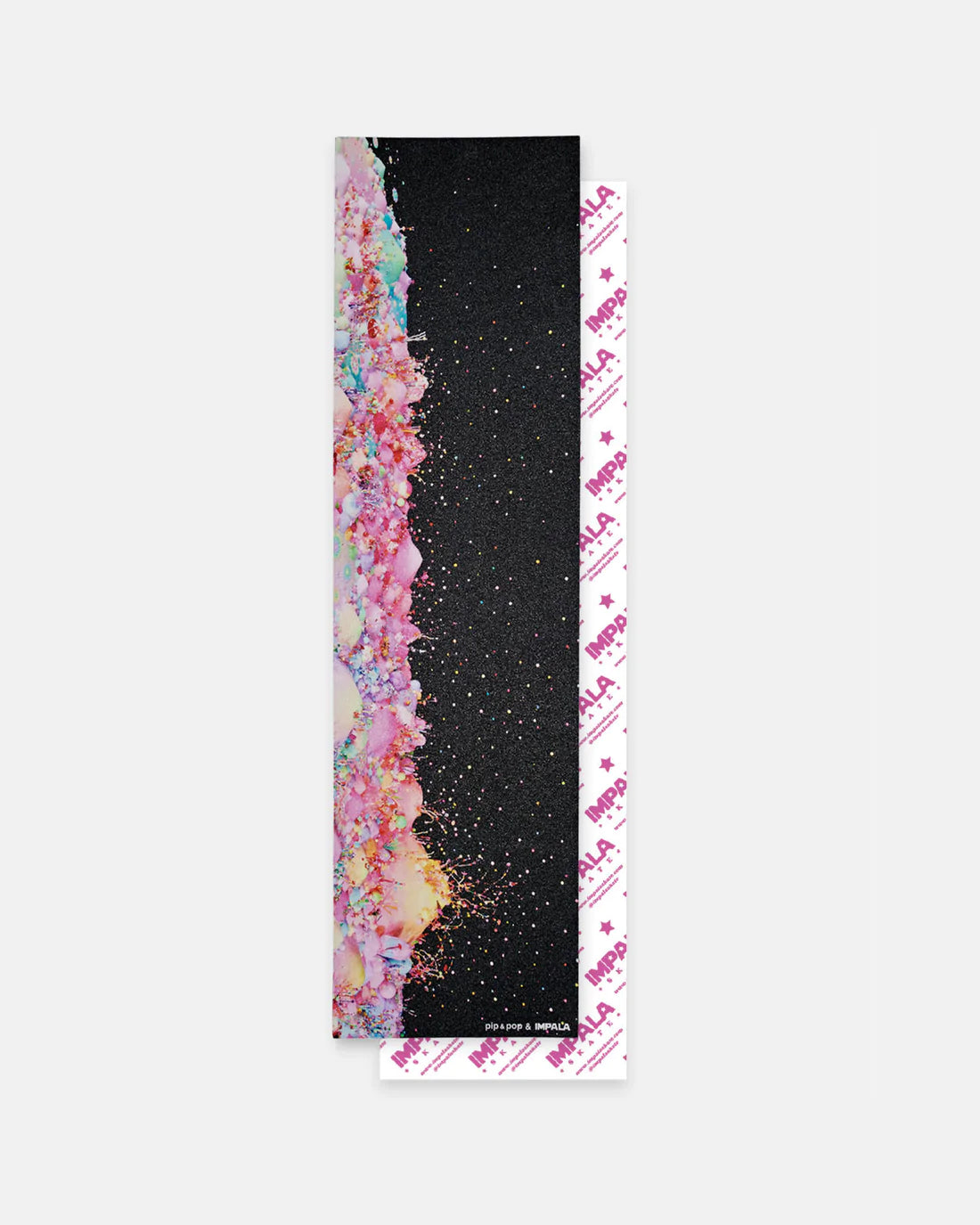 Impala Pip & Pop Skateboard Grip Tape - Extra Grip for Skateboards, Longboards & Cruisers - Perfect for Street Skating, Tricks & Safety