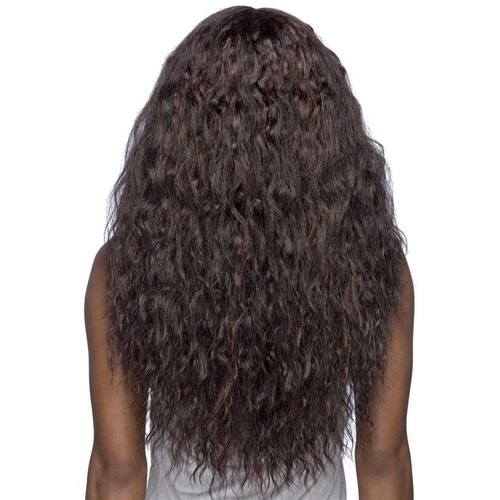 Vivica A. Fox Heat Resistant Swiss Lace Front Wig - Jet Black | Natural Look for Daily Wear, Cosplay & Special Occasions