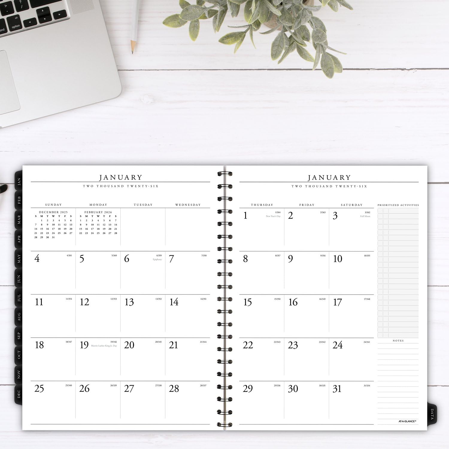 AT-A-GLANCE Executive 2025 Planner Refill - Weekly & Monthly Calendar, 8.25