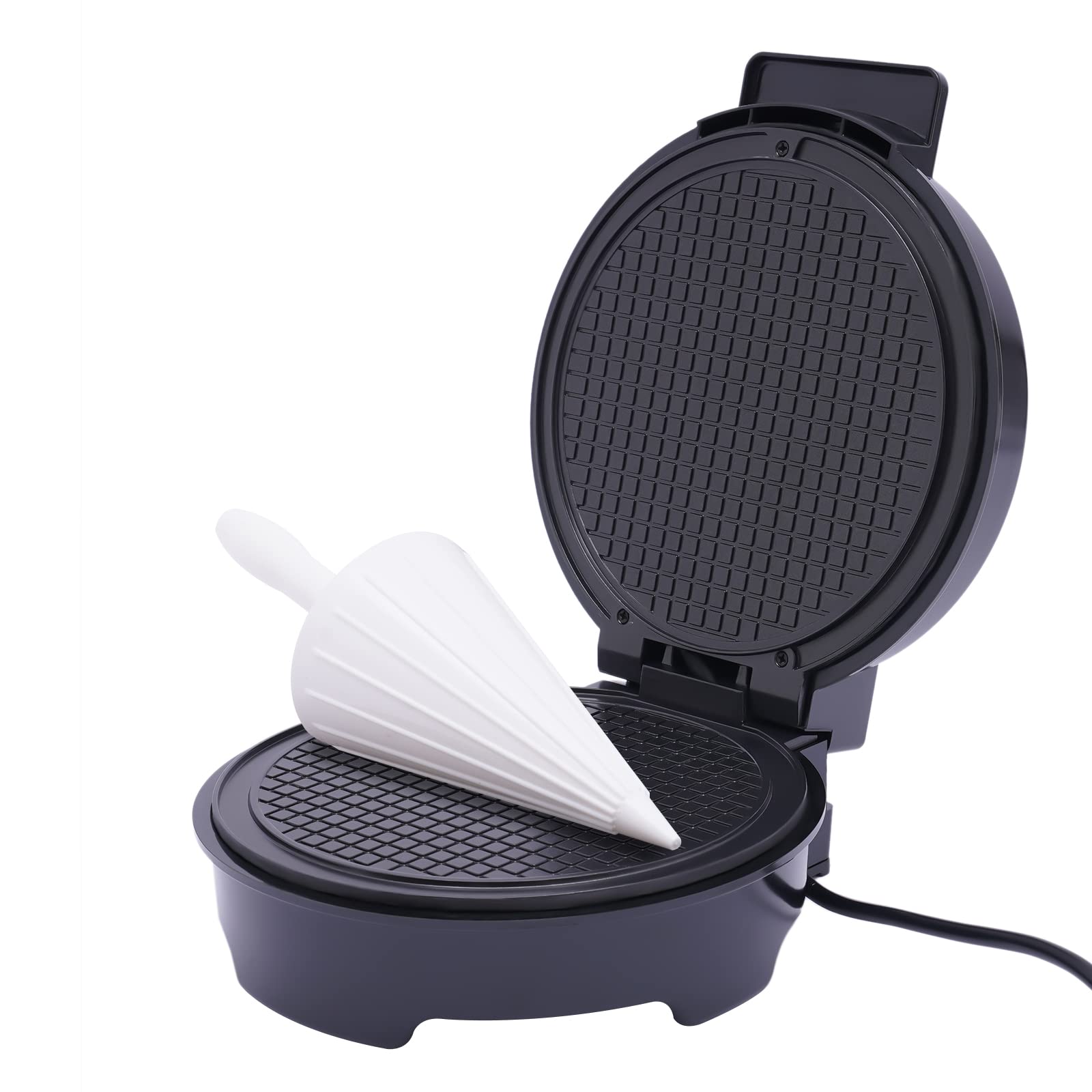 Best Belgian Waffle Maker with Cone - Non-Stick Electric Waffle Iron for Homemade Waffles, Pancakes & Ice Cream Cones - Perfect for Breakfast, Desserts & Party Snacks