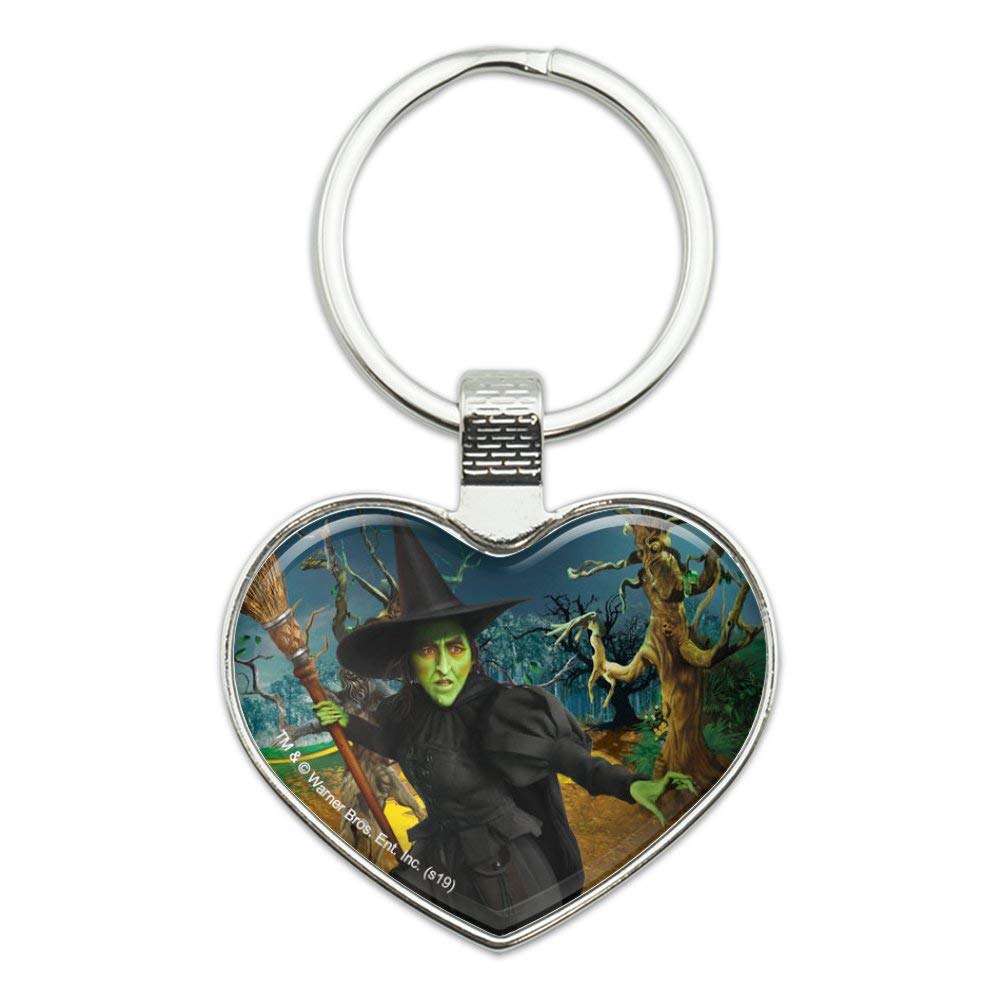 Wicked Witch of Oz Metal Keychain - Heart Love Key Ring for Wizard of Oz Fans | Perfect for Gifts, Backpacks & Keychains Collection