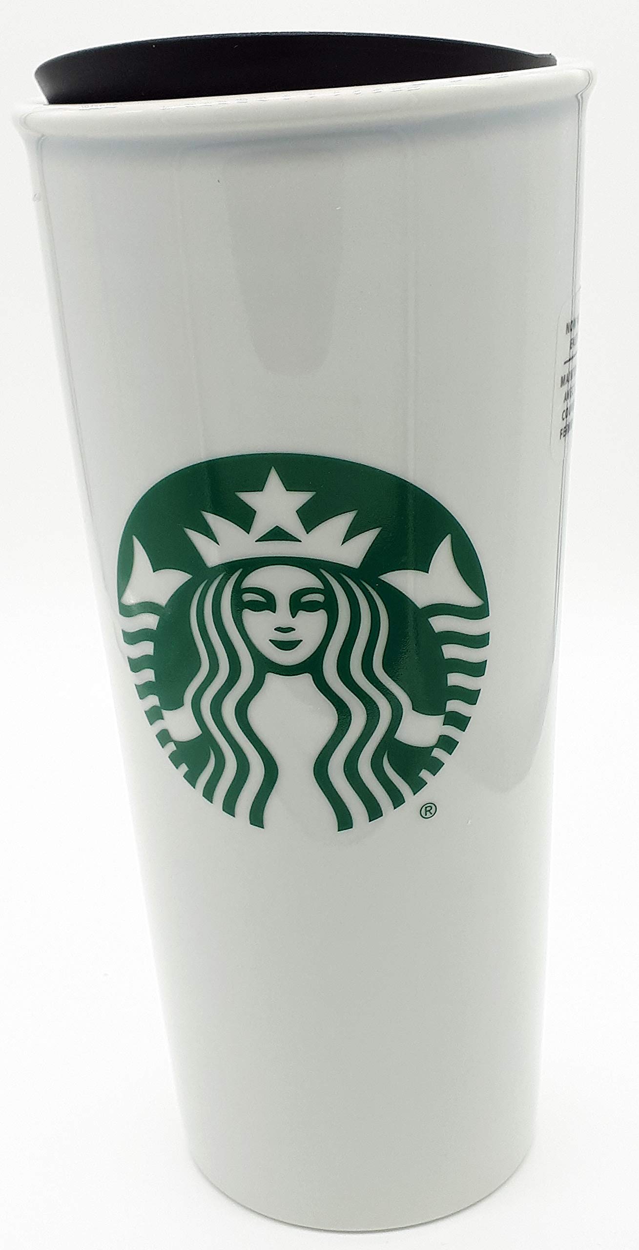 Starbucks 16 oz Double Wall Insulated Ceramic Travel Mug - Perfect for Hot & Cold Drinks On the Go, Commuting, and Office Use