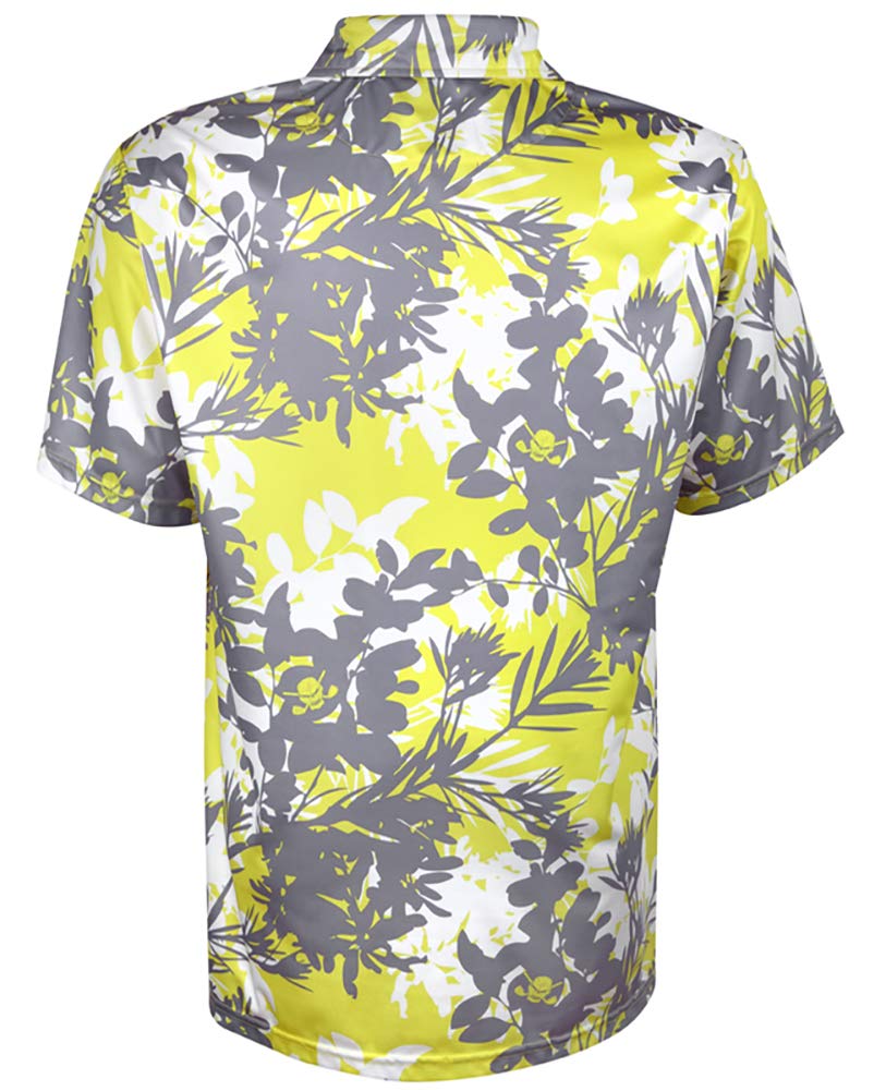 Hawaiian Print ProCool Golf Shirt for Men - Beach & Club Wear