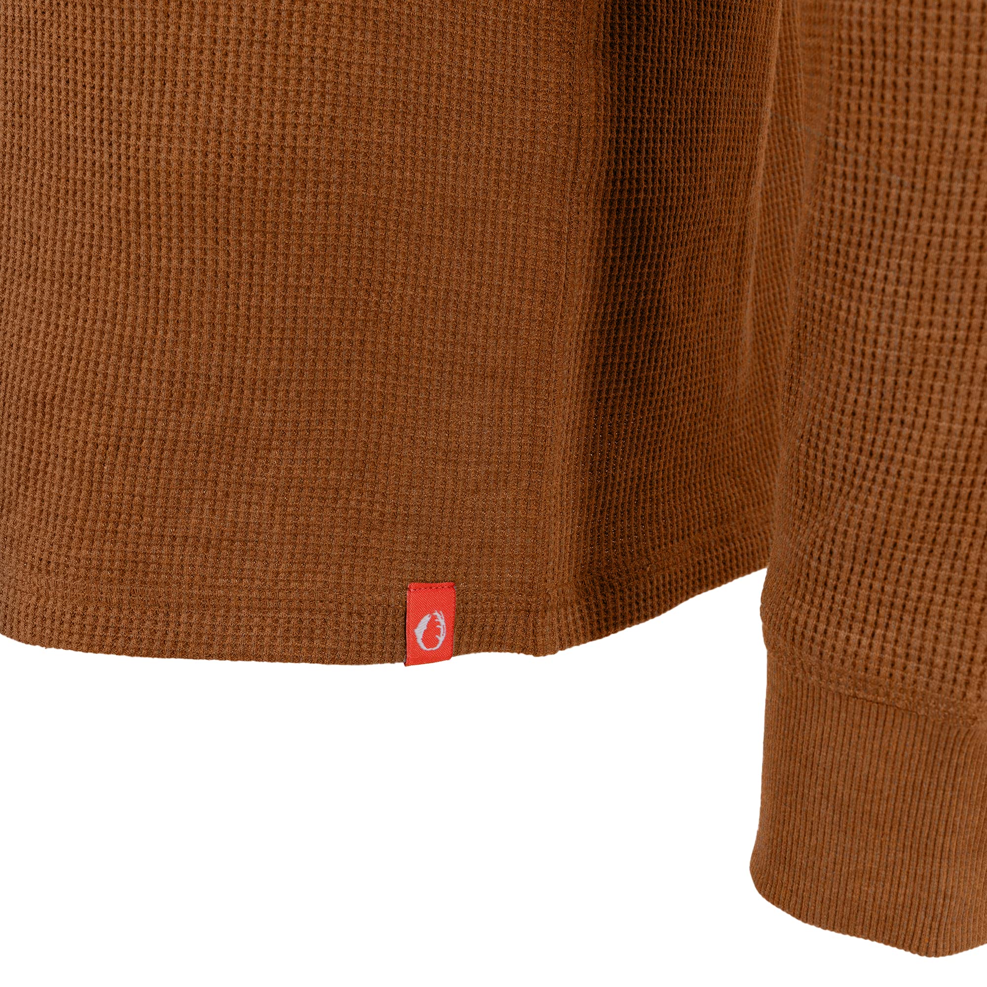 Men's Long-Sleeve Thermal Waffle Knit Shirt - Warm Crew Neck Base Layer for Hiking, Camping & Outdoor Activities | American Outdoorsman