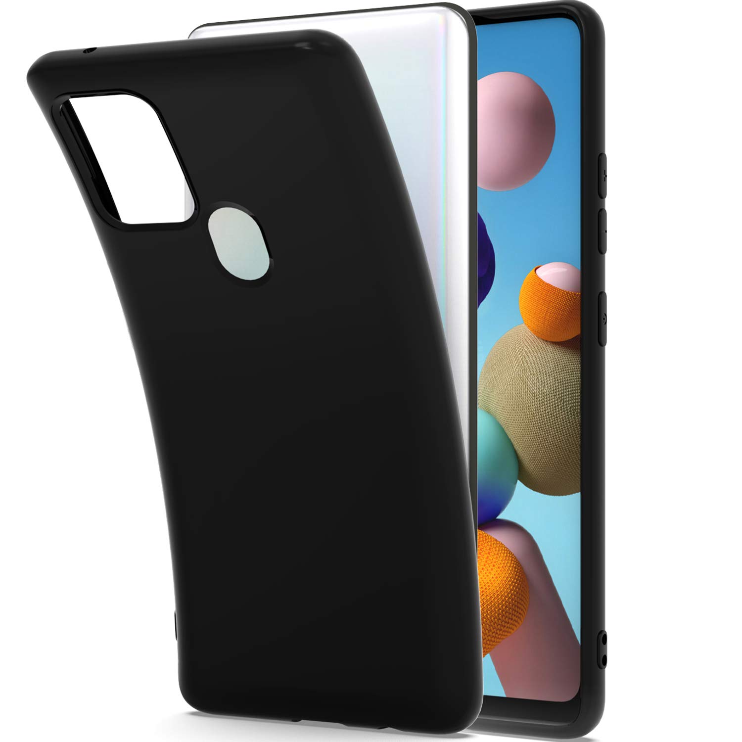 CoverON Slim TPU Case for Samsung Galaxy A21s - Flexible Soft Protective Phone Cover (Black) | Perfect for Everyday Use & Drop Protection