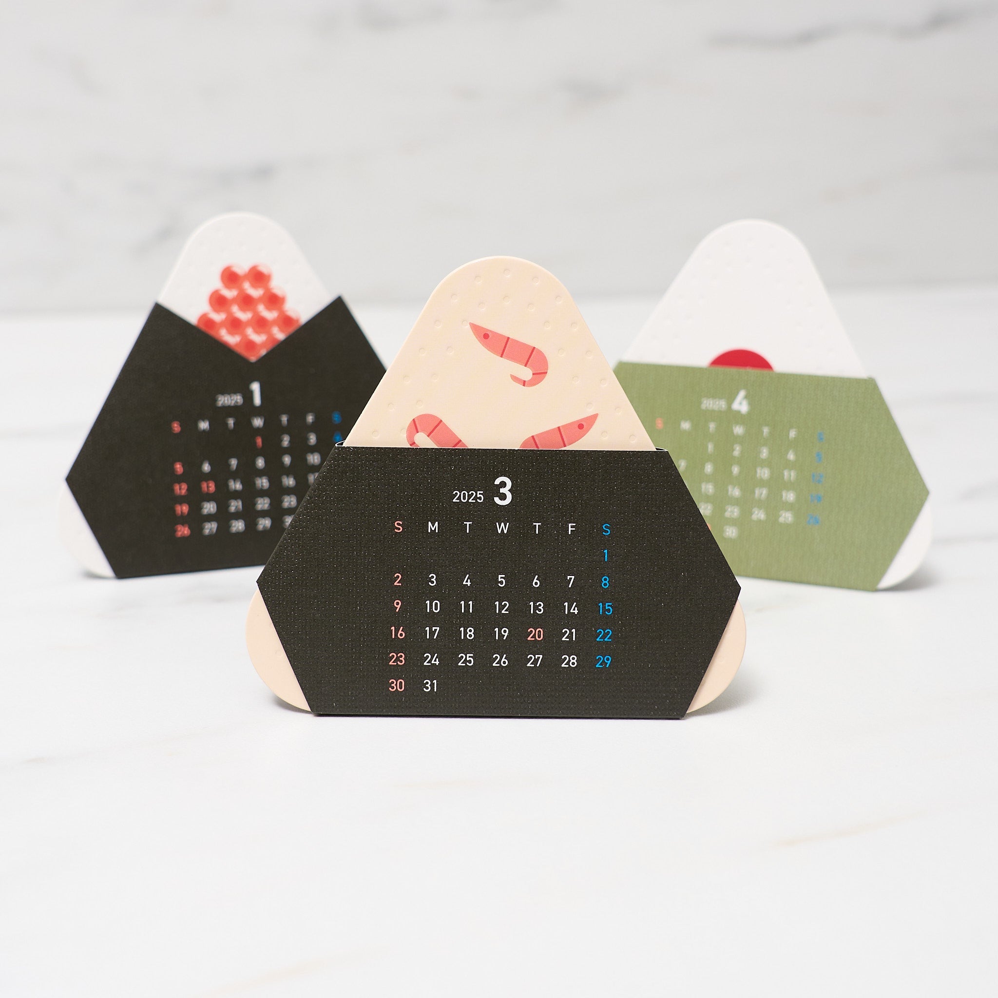 TOKYO TSUKIJI ONIGIRI CALENDAR 2025 - Japanese Food Culture Wall Calendar by ICHIKUDO | Perfect for Home, Office & Gift Giving