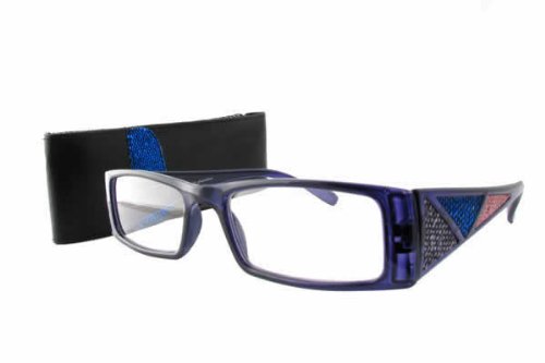 Calabria 4368B Reading Glasses with Matching Case - Lightweight Comfortable Readers for Men & Women - Perfect for Reading, Computer Use, and Daily Activities