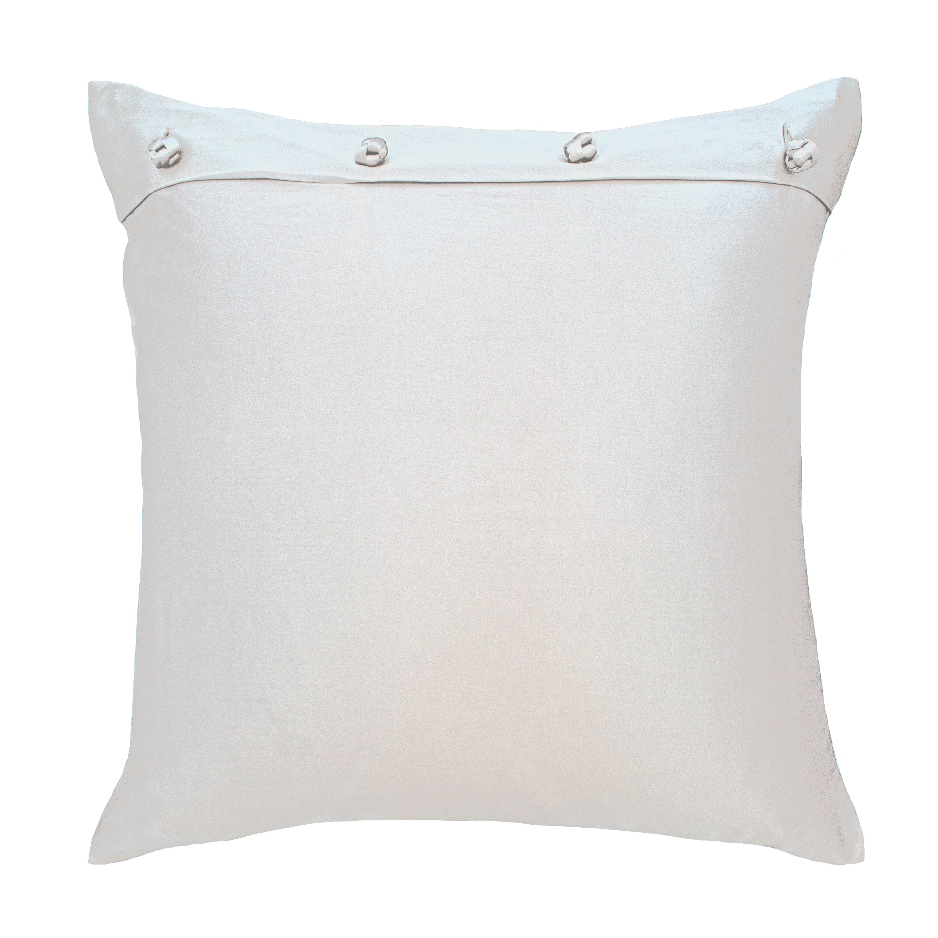 Luxury Charmeuse Pillow Sham with Elegant French Knots - Perfect for Master Bedroom & Guest Room Decor