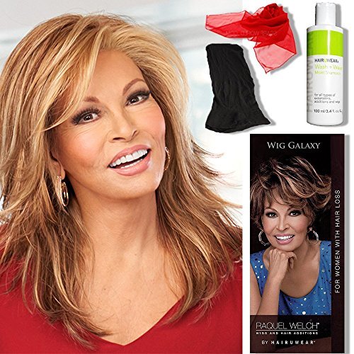 Raquel Welch Wigs Embrace RL6/8 Dark Chocolate Heat Friendly Synthetic Layered Bob Wig with Feathered Ends & Memory Cap II - Perfect for Hair Loss, Styling, and Everyday Wear