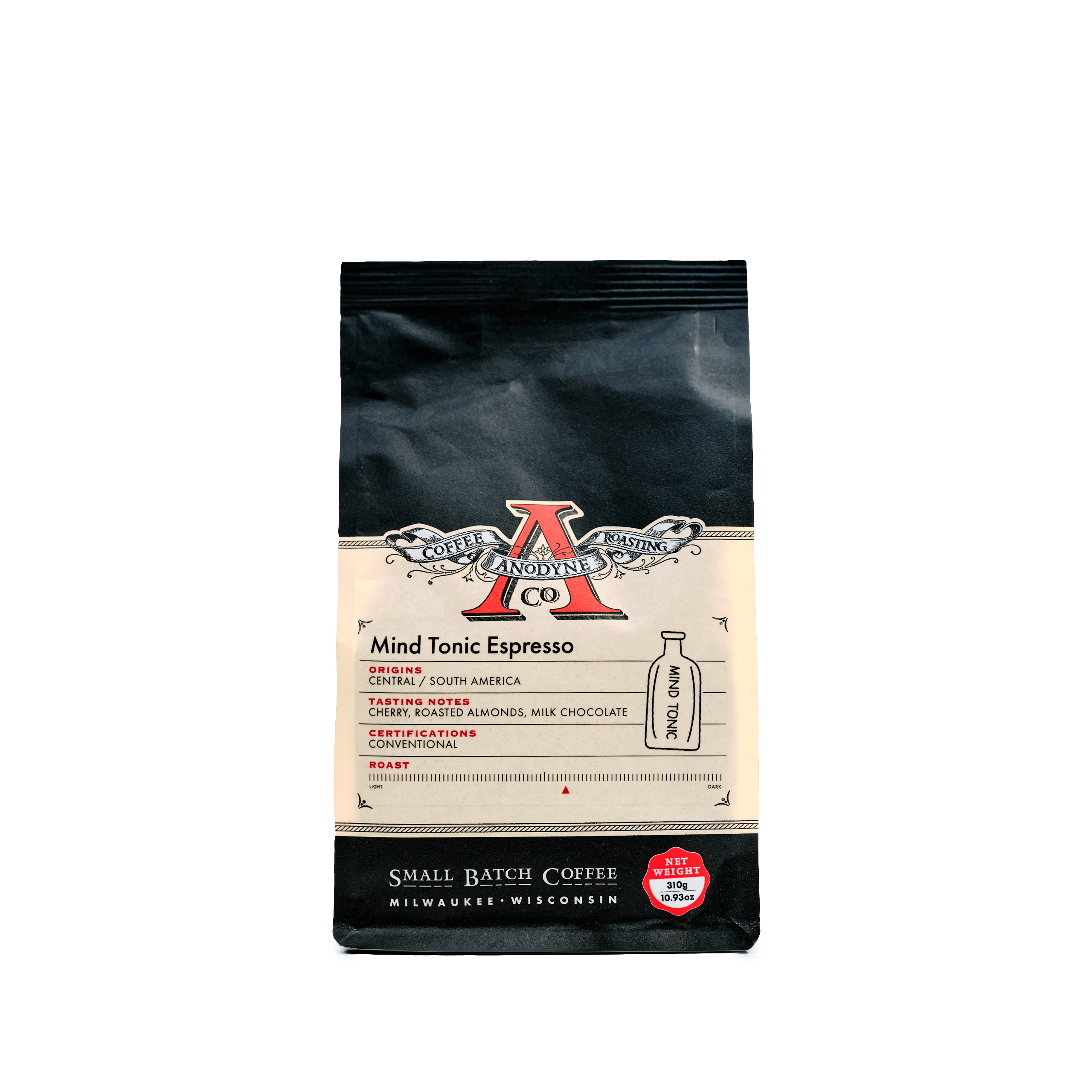 Mind Tonic Espresso - Premium Organic Coffee Blend for Focus & Energy | Perfect for Morning Boost, Work Productivity & Study Sessions