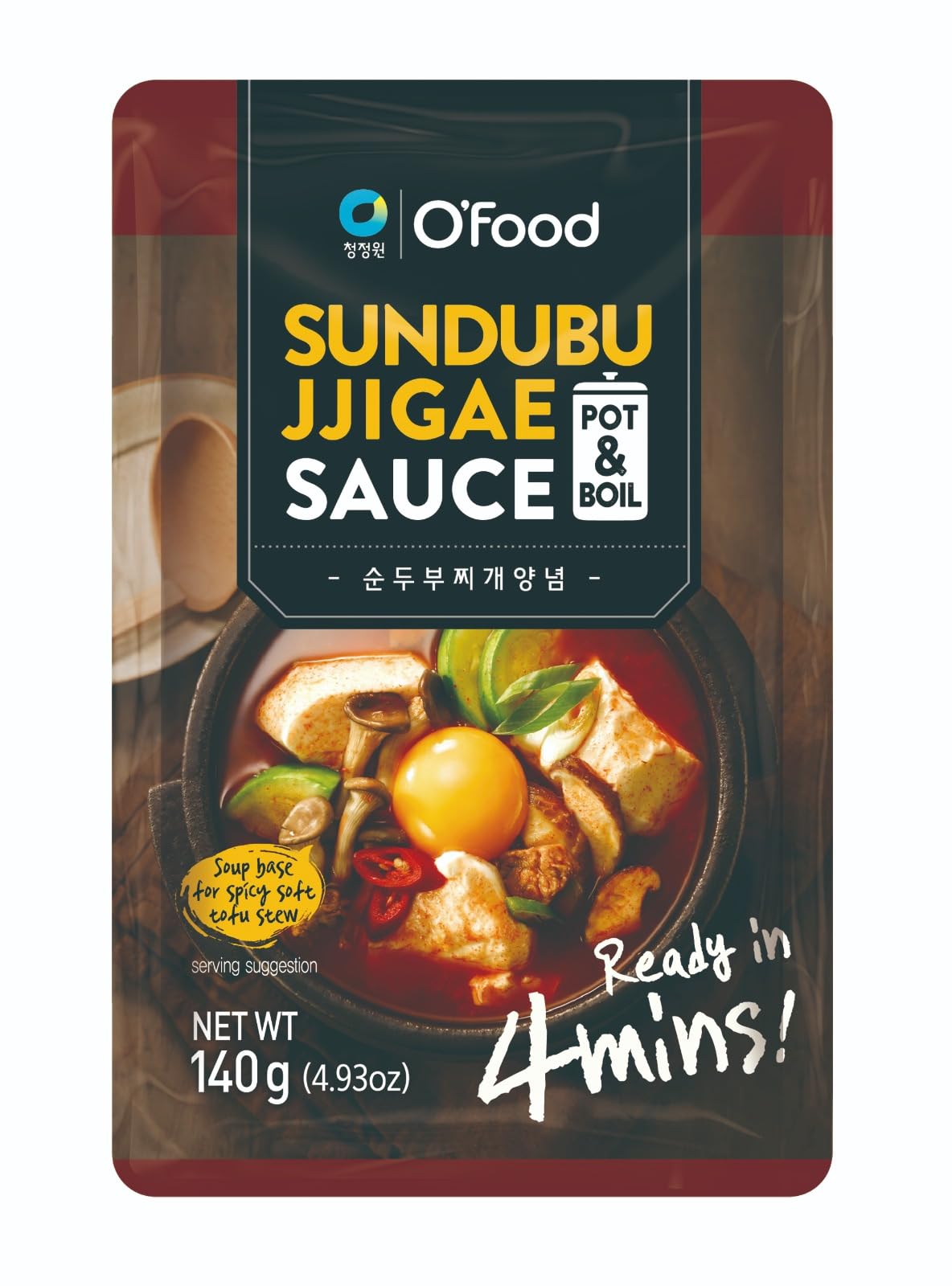 Korean Sundubu Jjigae Sauce - Spicy Tofu Stew (140g) for Easy Home Cooking