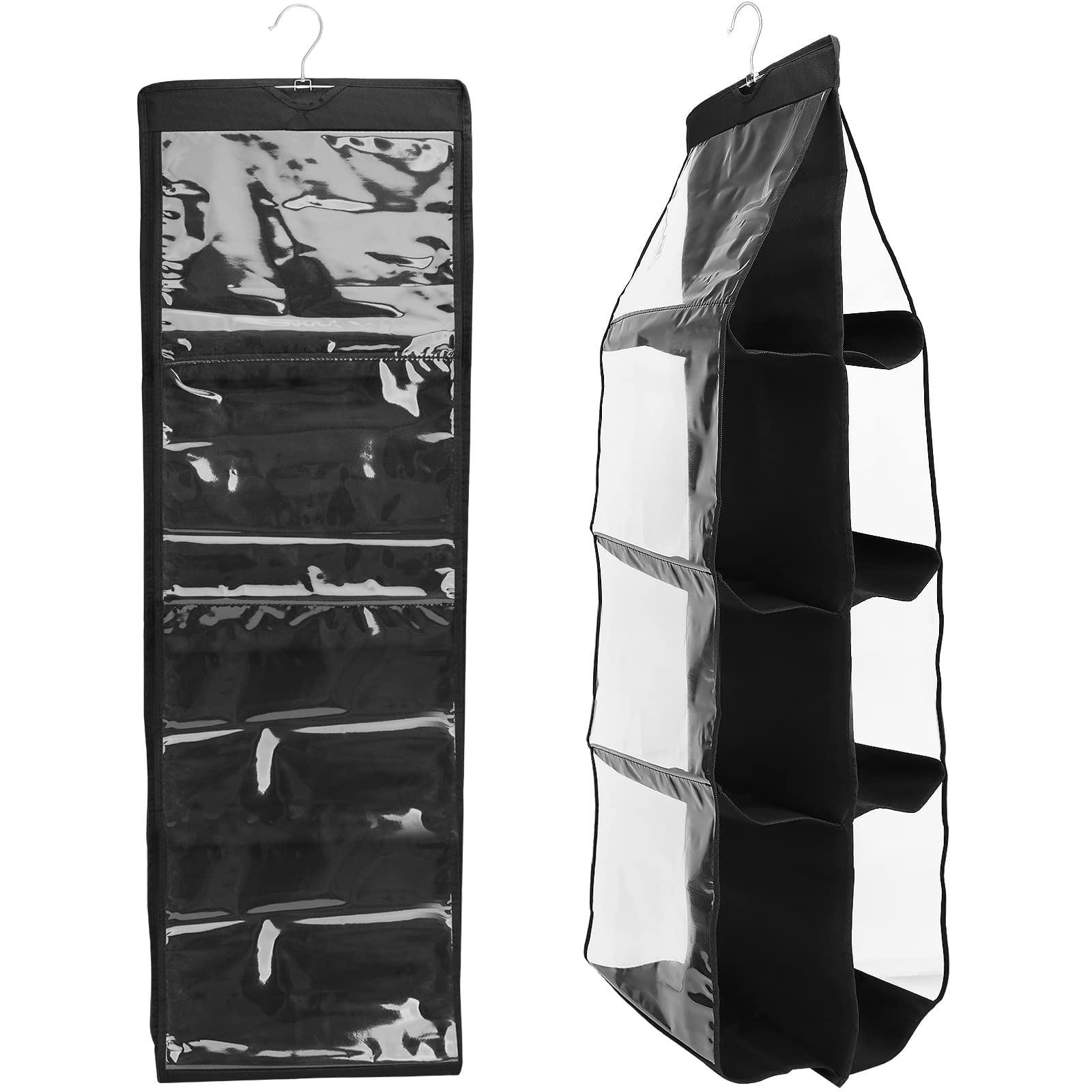 Dust-Proof Hanging Handbag Organizer with 8 Large Pockets - Space Saving Purse & Clutch Storage for Closet & Wardrobe - Perfect for Small Spaces & Travel Organization