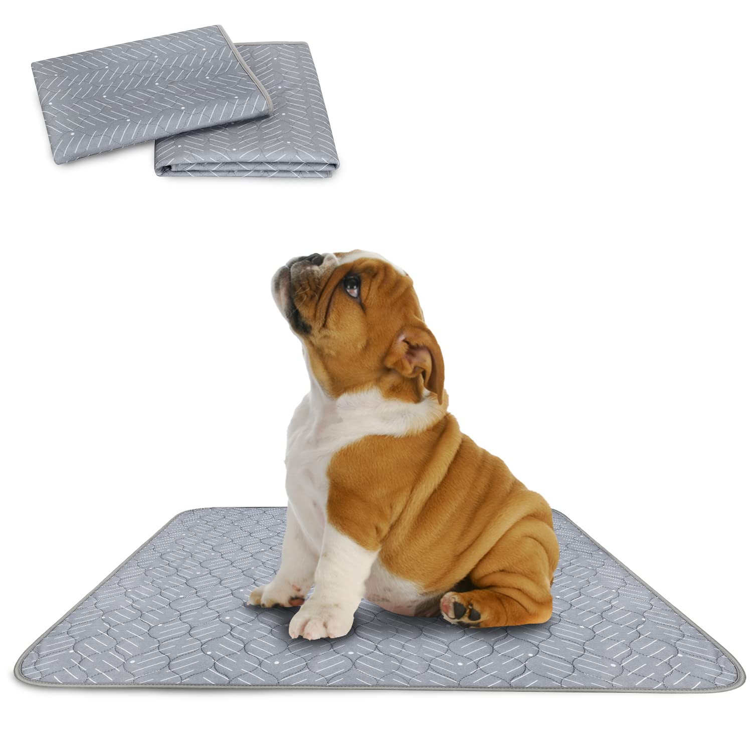 Washable & Reusable Dog Pee Pads - Waterproof Puppy Training Pads for Indoor & Outdoor Use - Easy Clean Pet Potty Mats for Housebreaking, Crate Training, and Travel