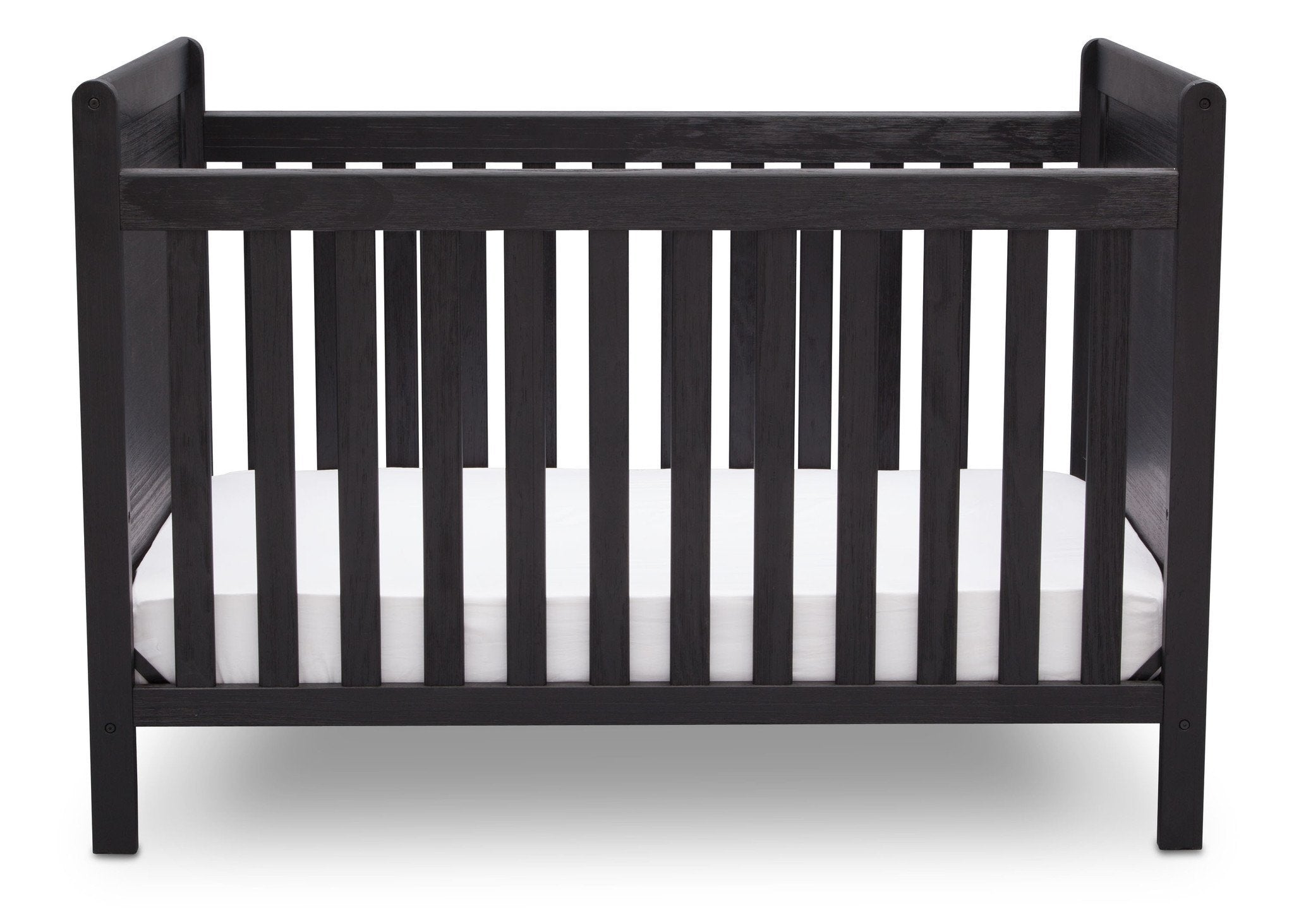4-in-1 Convertible Baby Crib with Changing Table - White Modern Nursery Furniture for Toddlers & Newborns - Perfect for Small Spaces & Daycare Centers