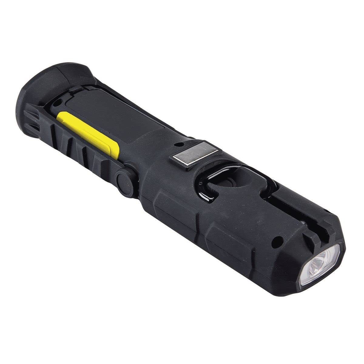 Ultra Bright LED Flashlight with High & Low Modes - 15-Hour Battery Life, Magnetic Base for Hands-Free Use on Metal Surfaces - Includes 3 AA Batteries - Perfect for Camping, Hiking, Emergency & Home Repairs