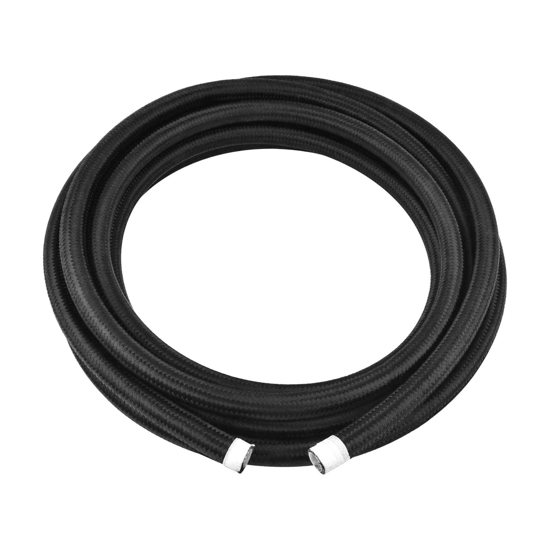 EVIL ENERGY 10AN PTFE Fuel Hose Line - High Performance E85 Compatible Nylon Braided Fuel Line (20FT, Black) - Ideal for Racing, Automotive Upgrades & Fuel System Modifications