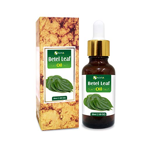 100% Pure & Natural Betel Leaf Essential Oil (50ml) - Salvia Betel Leaf Oil for Skin & Hair Care | Cosmeceutical & DIY Uses | Promotes Healthy Skin & Hair Growth | Perfect for Aromatherapy, Massage & Natural Beauty Recipes