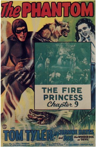 Tom Tyler & Jeanne Bates The Phantom Movie Poster 11x17 - Vintage Film Memorabilia for Home Theater & Collector's Display