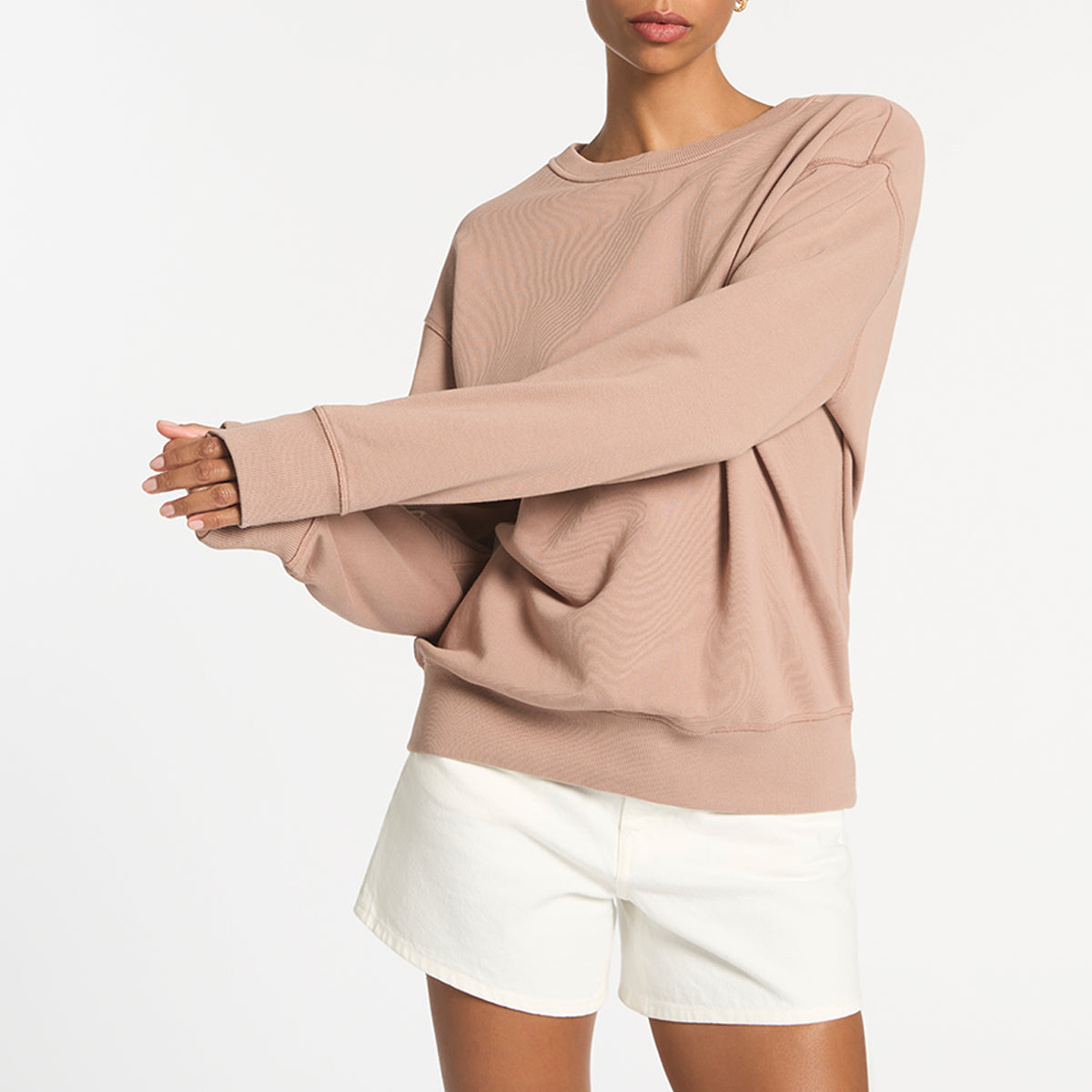 Could Be Nice Women's Classic Crew Neck T-Shirt in Dusty Rose - Soft & Comfortable Casual Tee for Everyday Wear