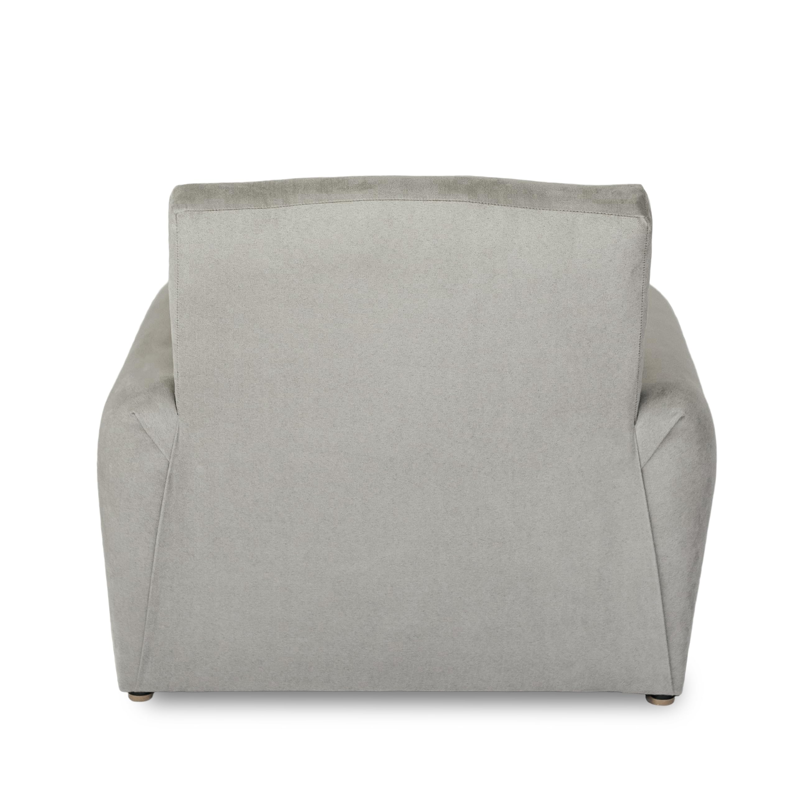 Personalized Kids Rocking Chair with Name - Grey Suede Upholstered Toddler Armchair | Comfortable Nursery Furniture for Bedroom, Playroom & Gift Giving