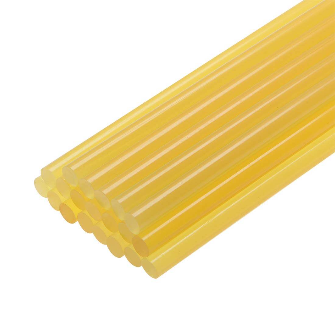 uxcell Mini Hot Glue Gun Sticks 11-inch x 0.44-inch (20pcs, Yellow) - Perfect for DIY Crafts, Home Repairs & School Projects