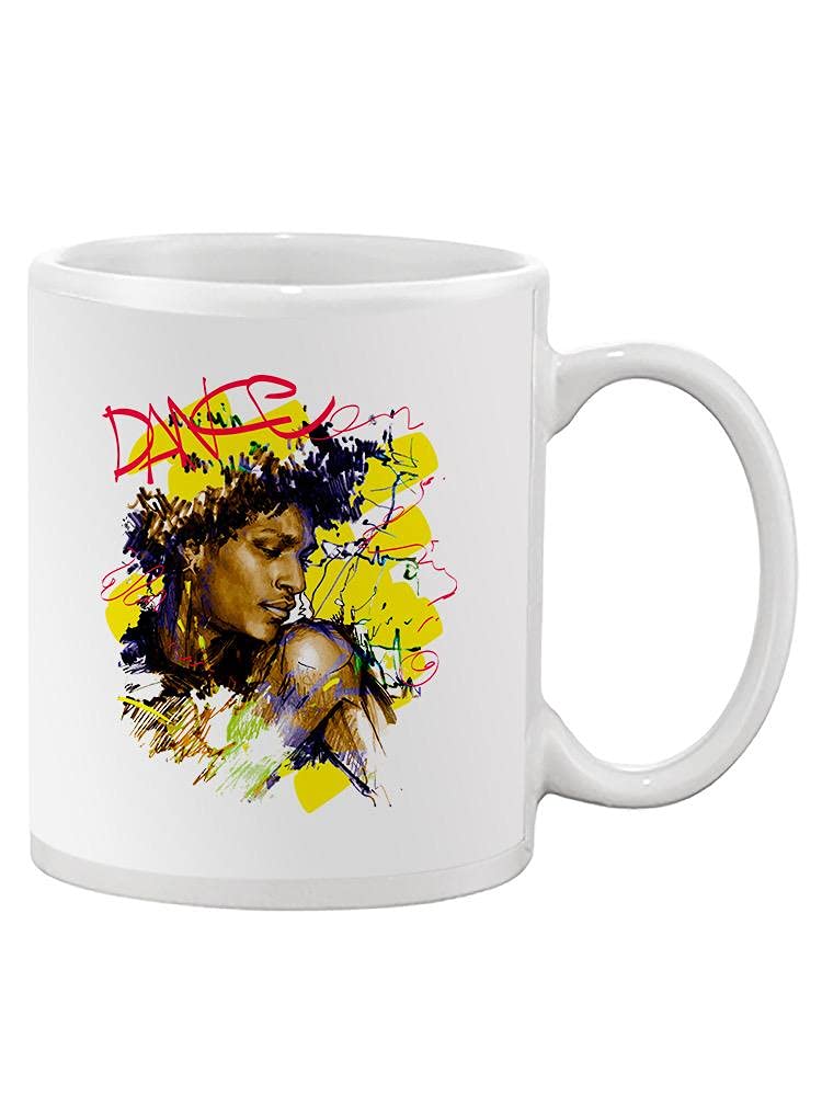 Smartprints Dancing Man Colorful Design Coffee Mug - 15oz Ceramic Cup for Tea & Hot Drinks - Funny Unisex Gift for Office, Home & Parties