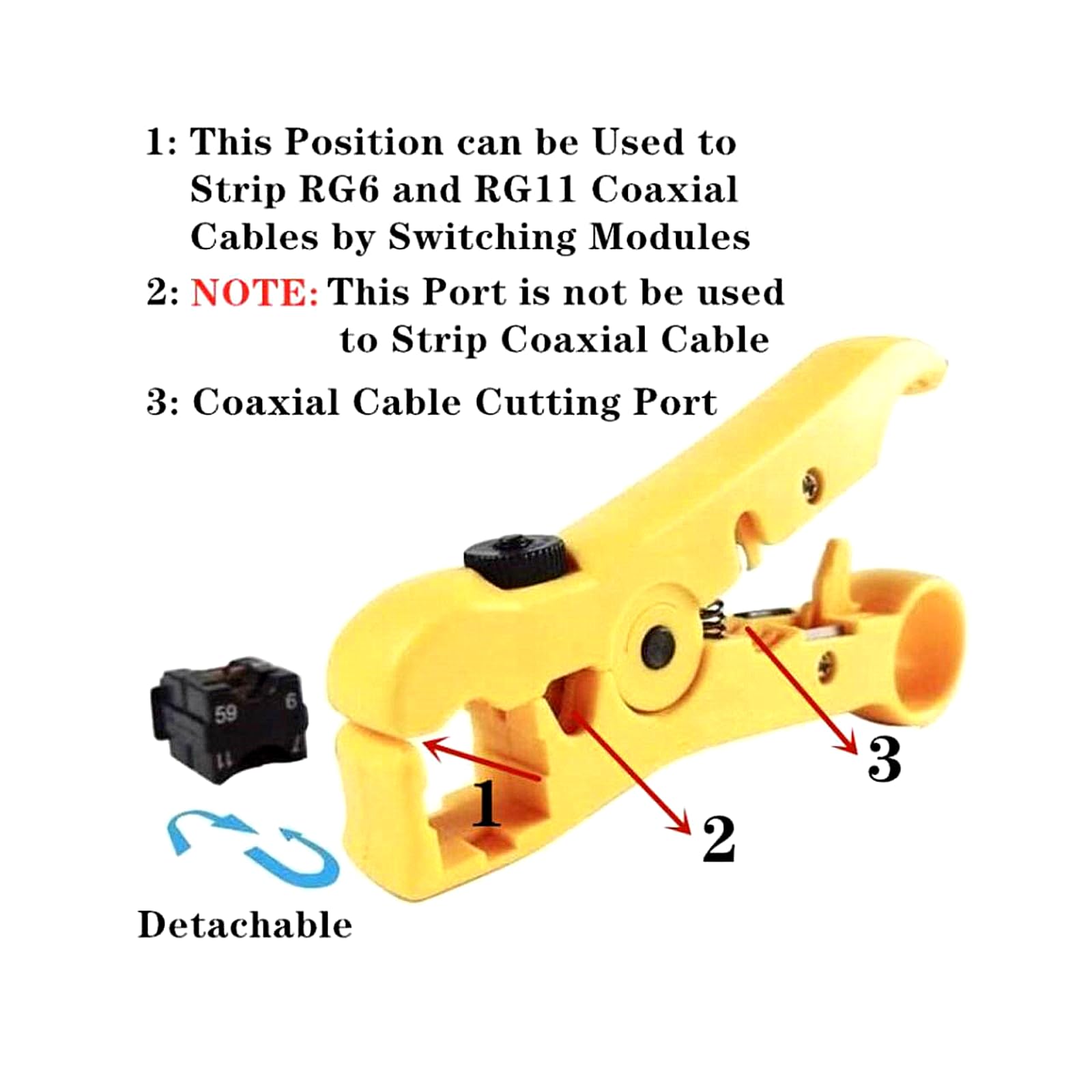 Premium RG6 RG59 RG11 Coaxial Cable Crimper & Compression Tool Kit - 75-5 75-7 Coax Stripper with 20pcs F Male & 10pcs Female to Female Connectors for Cable TV, Satellite & Internet Installation