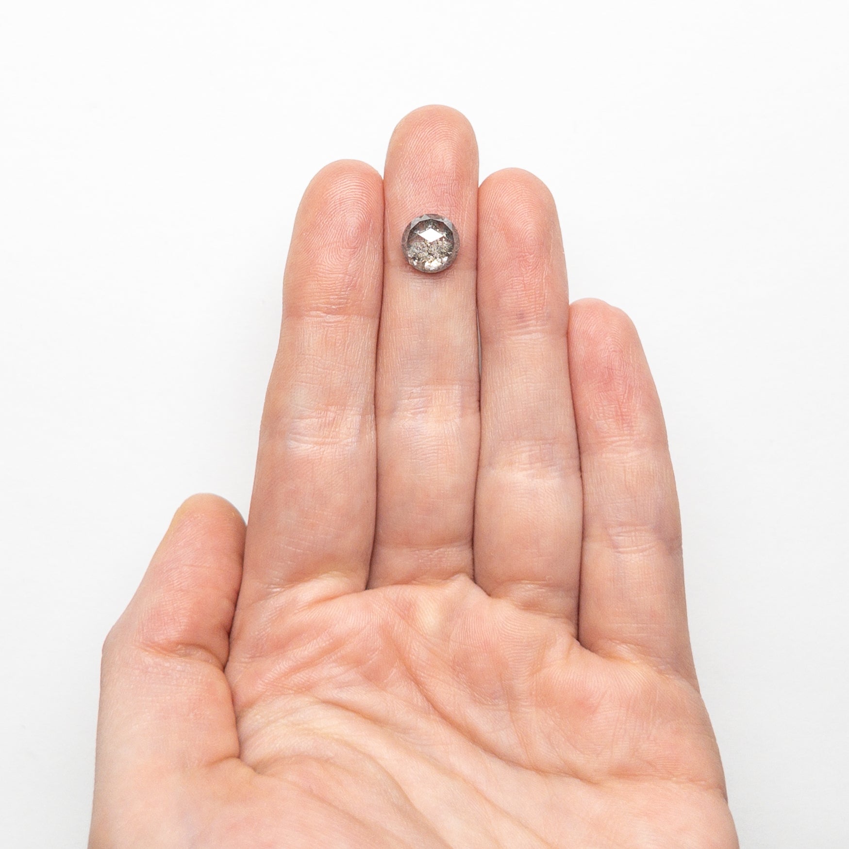 2.60ct Round Rose Cut Diamond - 8.25x8.18x4.48mm Size - Premium Loose Gemstone for Jewelry Making, Engagement Rings & Wedding Bands