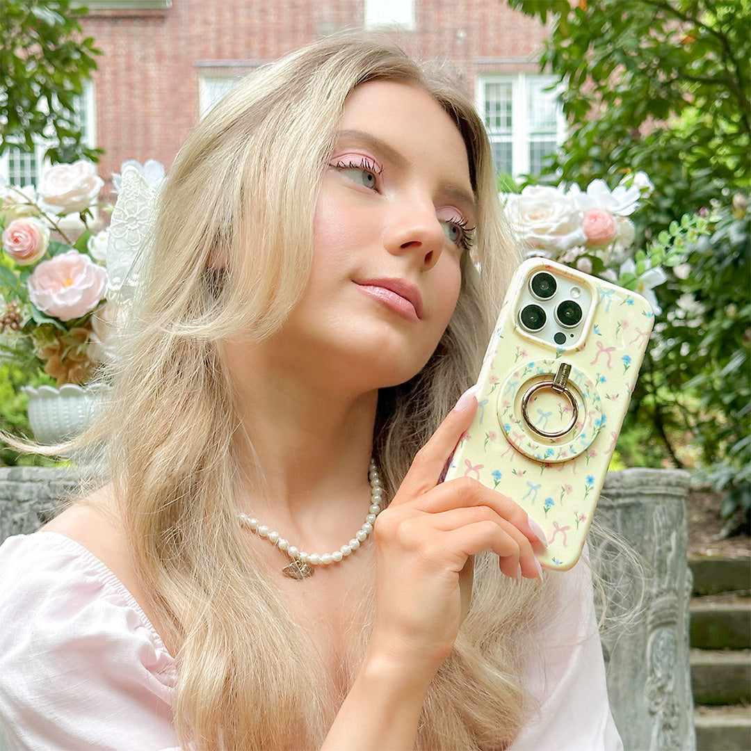 Buttercup Bows iPhone Case - Cute Floral Design Protective Phone Cover for iPhone 13/14/15 Pro Max - Perfect for Everyday Use, Gifts & Fashion Accessories