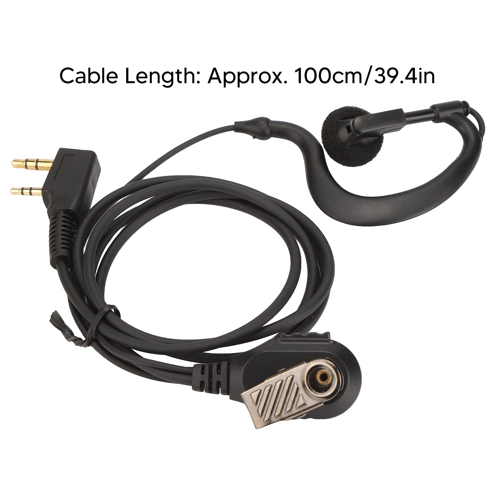 Retevis H-777 RT1 RT2 RT3 RT5 RT7 RT5R RT5RV RT-B6 Walkie Talkie Earpiece with Microphone - 2-Pin Two-Way Radio Headset (2-Pack) for Clear Communication in Construction, Security & Outdoor Activities