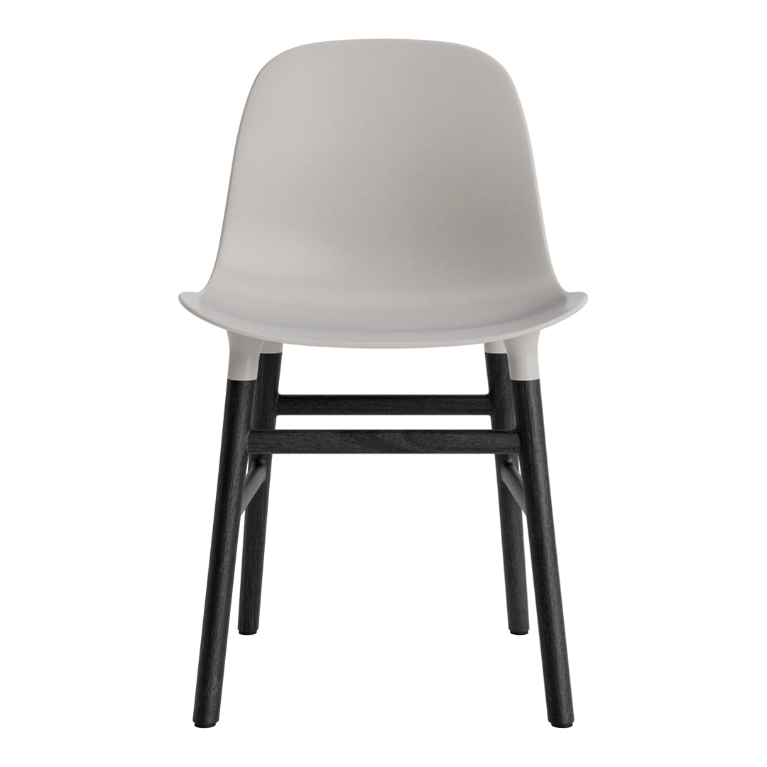Modern Form Chair with Sturdy Wooden Legs - Perfect for Dining Room, Office, or Living Room Decor