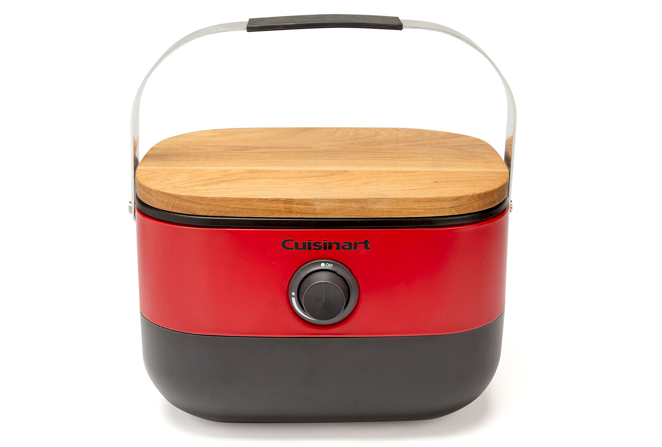 Cuisinart CGG-750 Portable Gas Grill - Compact Outdoor BBQ Grill for Camping, Tailgating & Backyard Cooking - Red (Perfect for Picnics, RV Trips & Patio Parties)