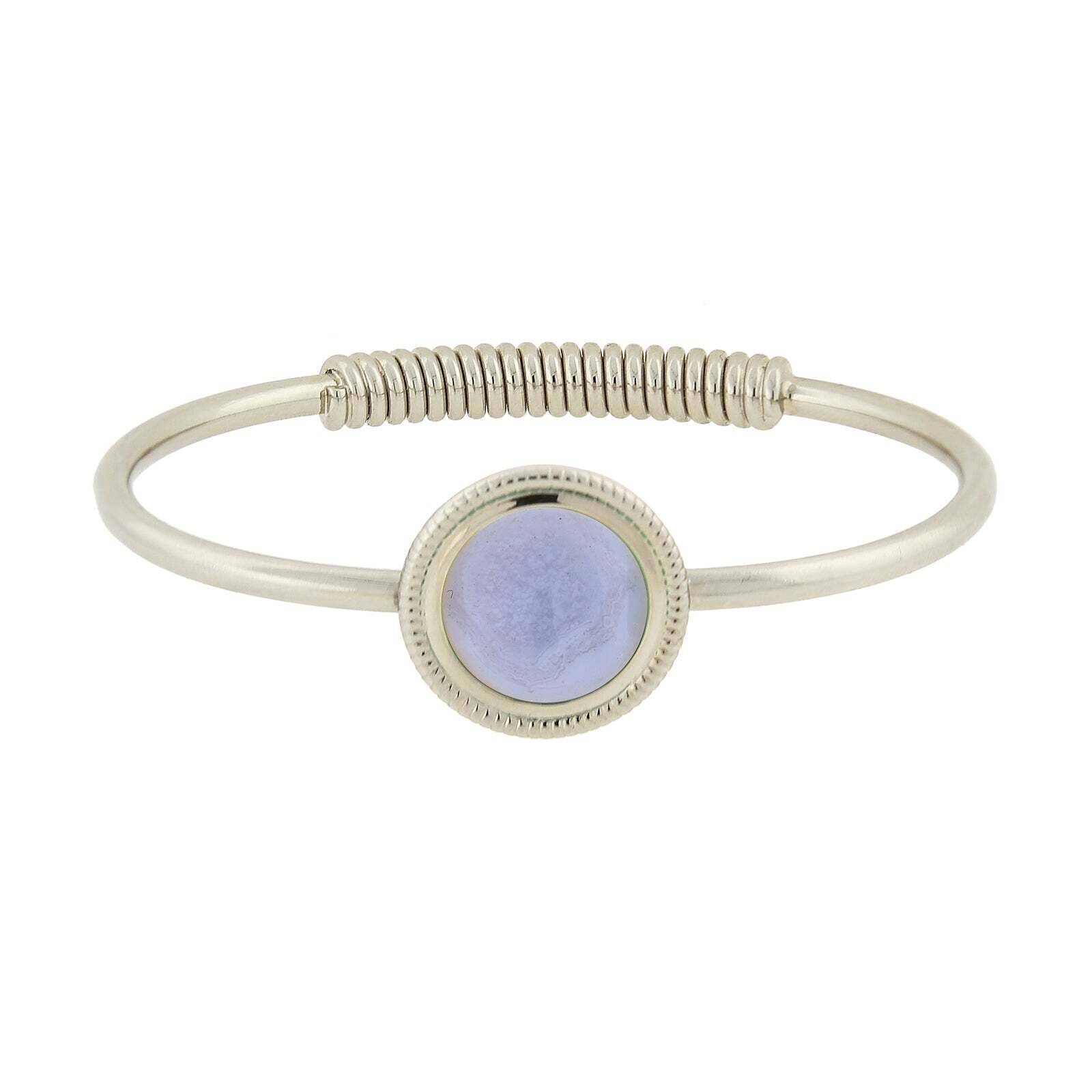 1928 Jewelry Gemstone Spring Hinge Bracelet for Women - Elegant Adjustable Beaded Bracelet for Daily Wear, Gift Giving & Special Occasions