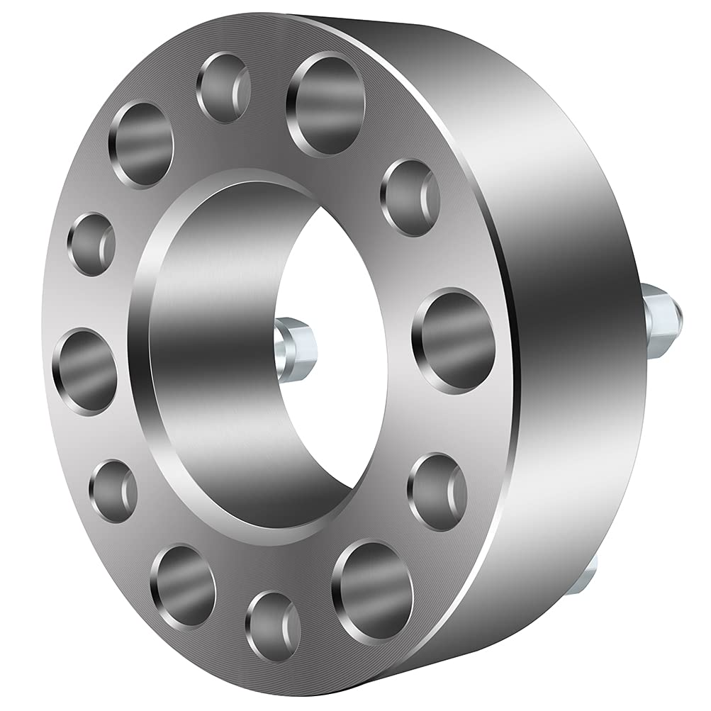 6x135 to 6x135 Wheel Spacers Adapters 2 Inch 6 Lug Wheel Spacer Kit with 14x2 Lug Nuts (87.1mm CB) - Compatible with 2003-2017 Ford Expedition & 2004-2017 Ford F-150 (4PCS) - Enhance Stance & Clearance for Off-Roading & Custom Wheels