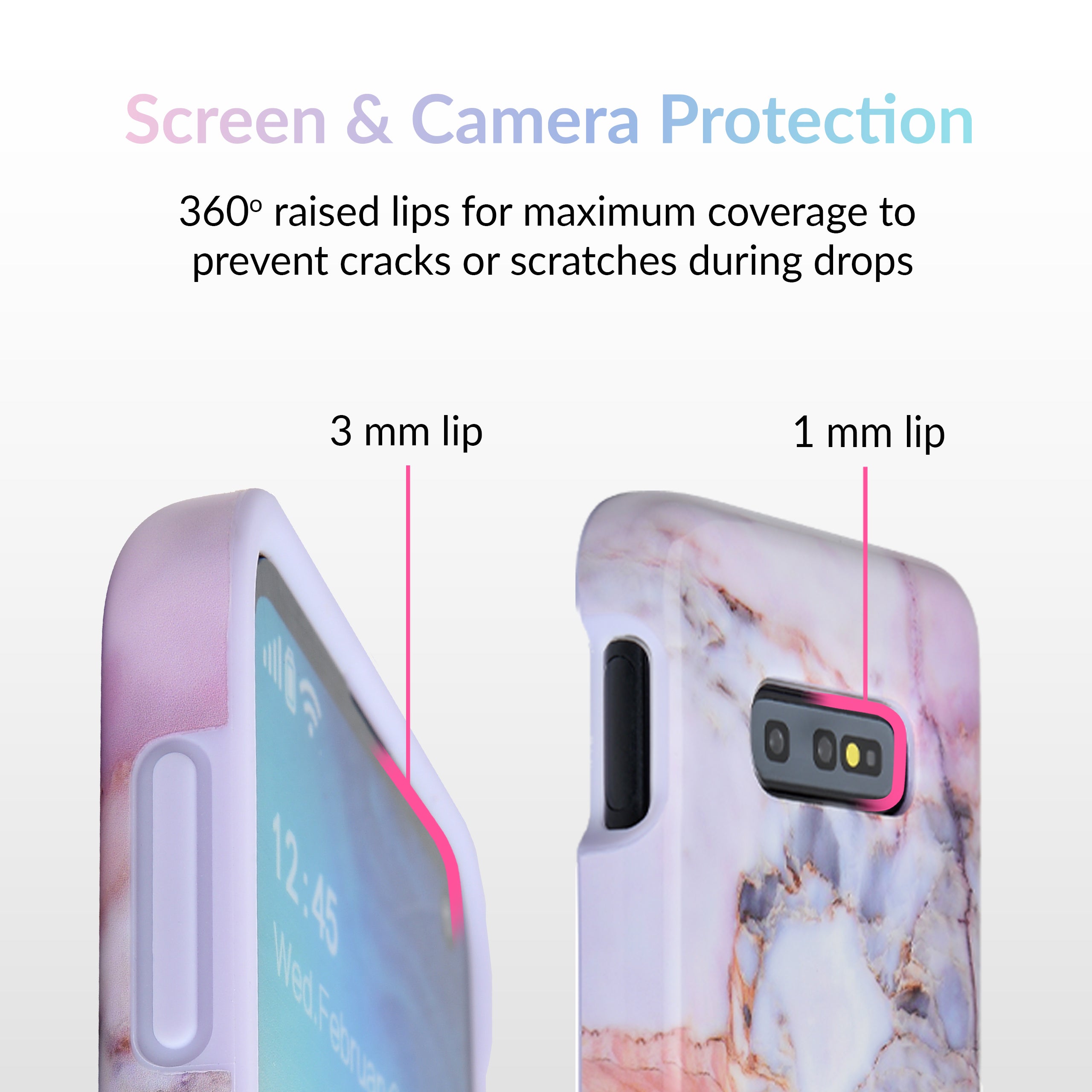Violet Sky Marble Samsung Phone Case - Premium Protective Cover for Samsung Galaxy [Model Numbers] - Shatterproof & Scratch-Resistant - Perfect for Work, Travel & Everyday Use