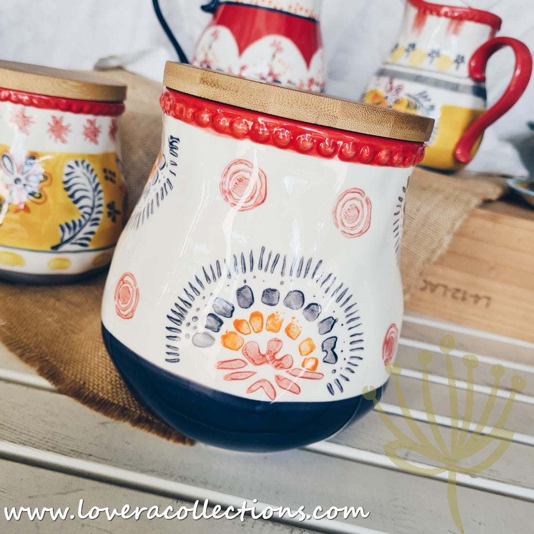 Afrocentric Red Dinnerware & Serveware Set - Elegant African-Inspired Plates, Bowls & Serving Dishes for Stylish Dining & Entertaining | Perfect for Dinner Parties, Holidays & Cultural Celebrations